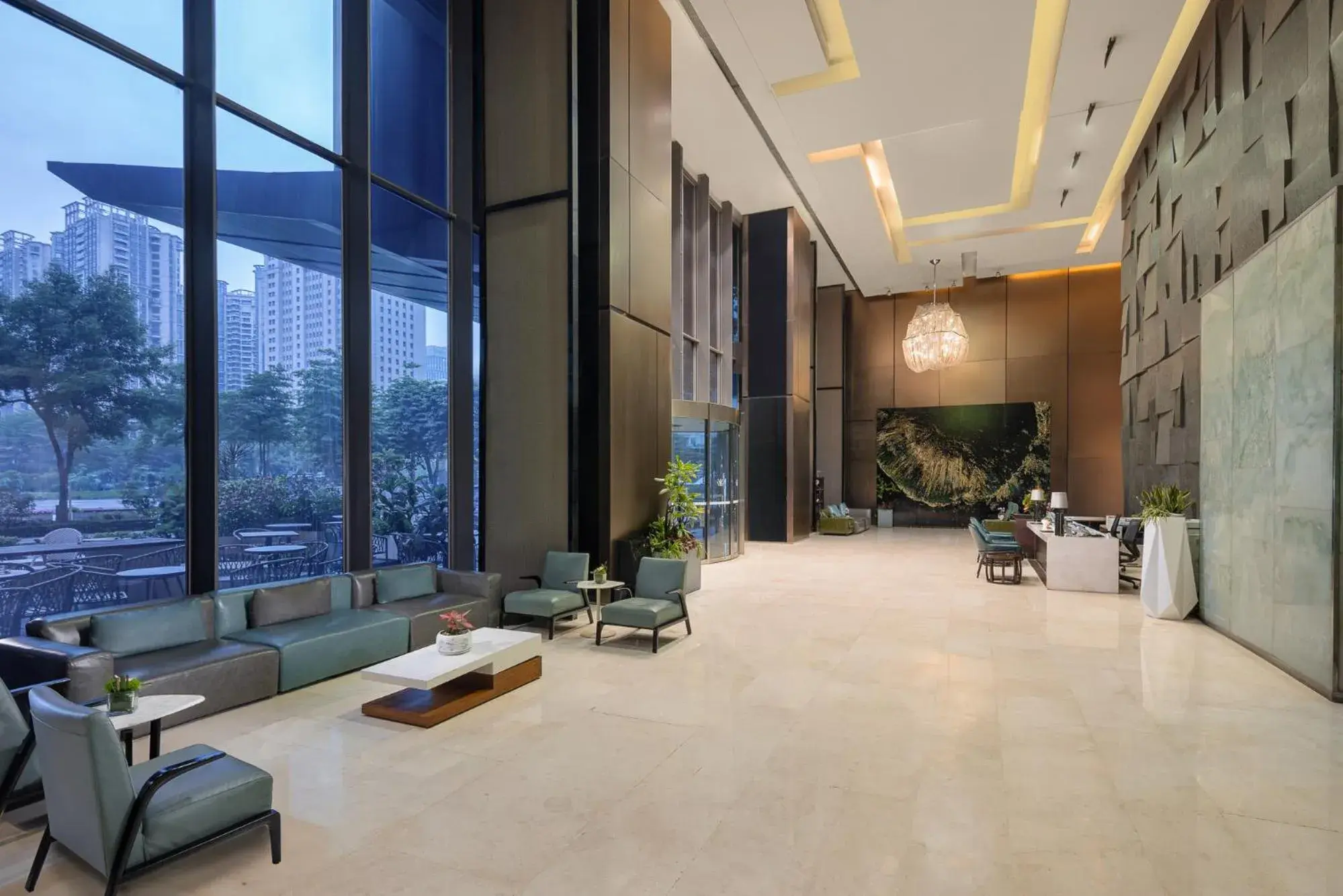 Lobby or reception in Ascott IFC Guangzhou Lobby or reception in Ascott IFC Guangzhou