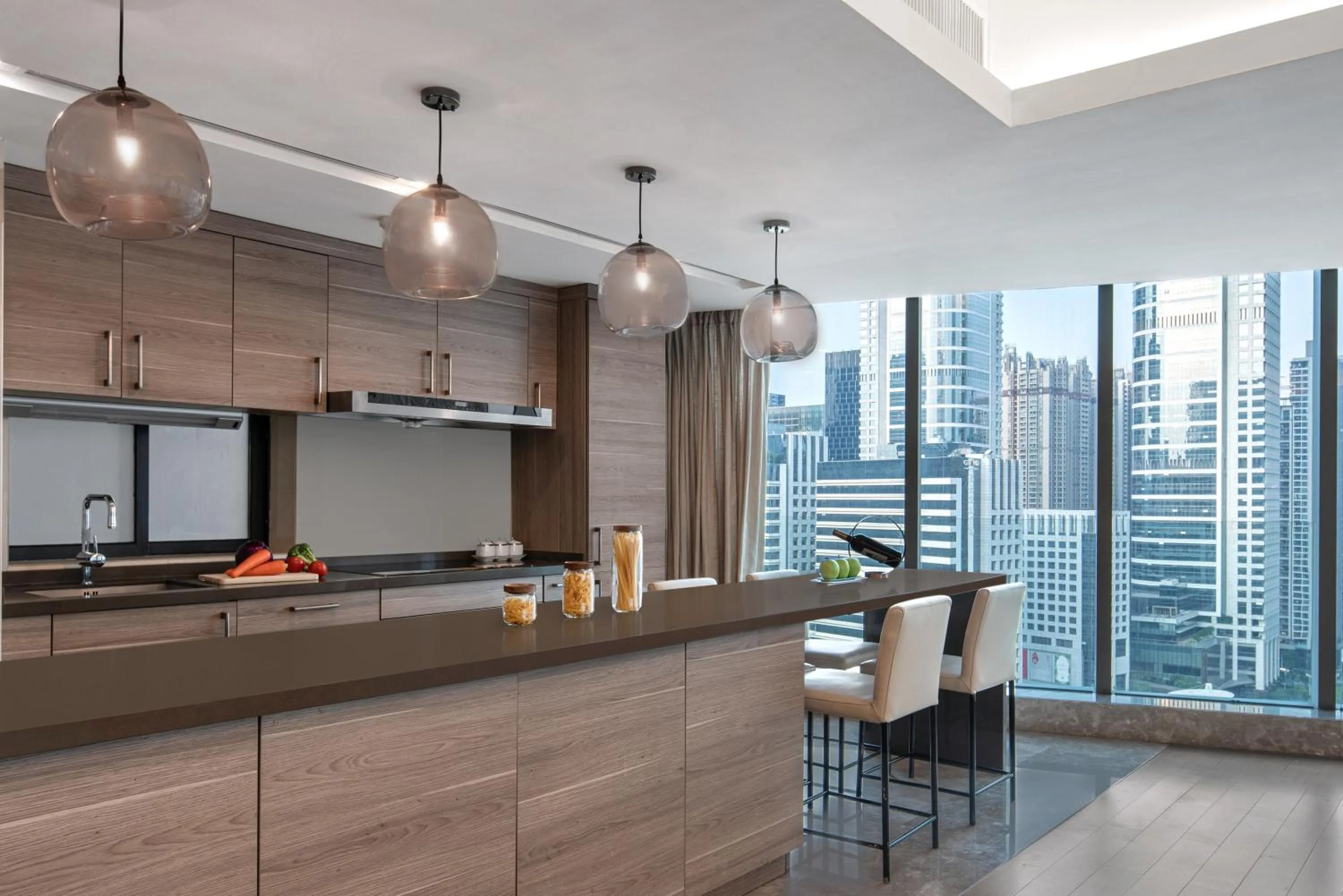 Kitchen or kitchenette in Ascott IFC Guangzhou - Free Shuttle Bus For Canton Fair