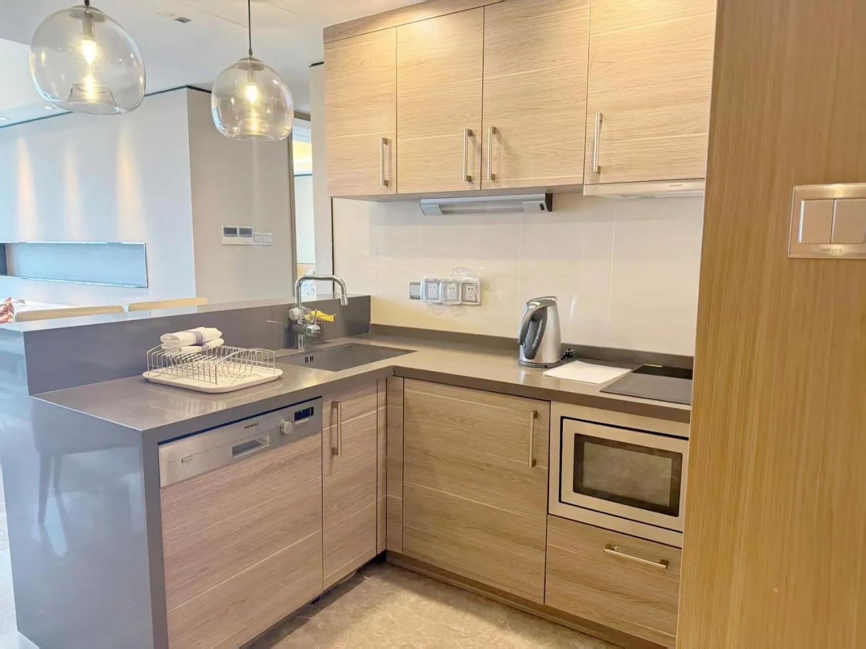 Kitchen or kitchenette in Ascott IFC Guangzhou - Free Shuttle Bus For Canton Fair