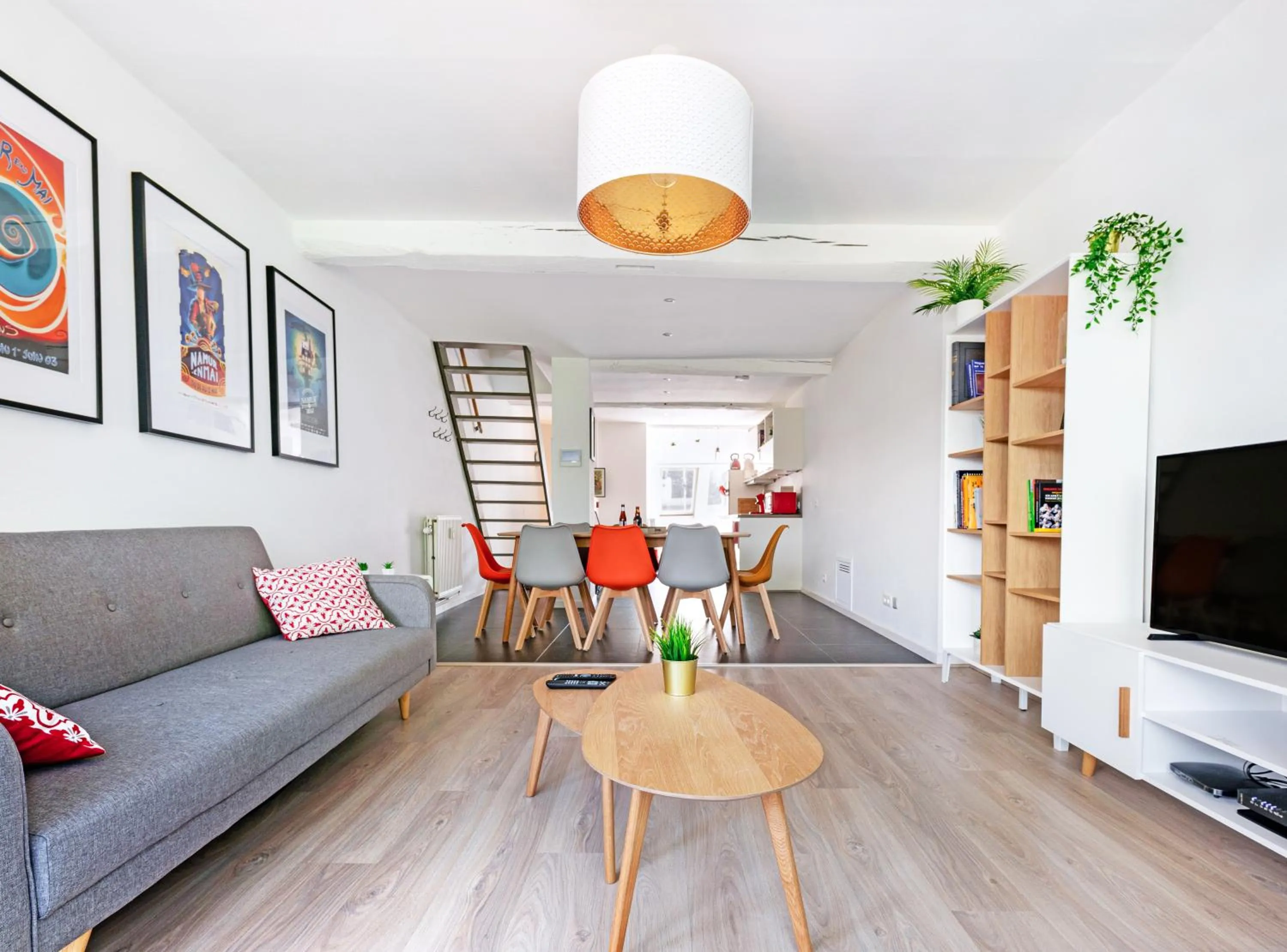Living room in Les Cerisiers - Appartement de Standing au Centre de Namur