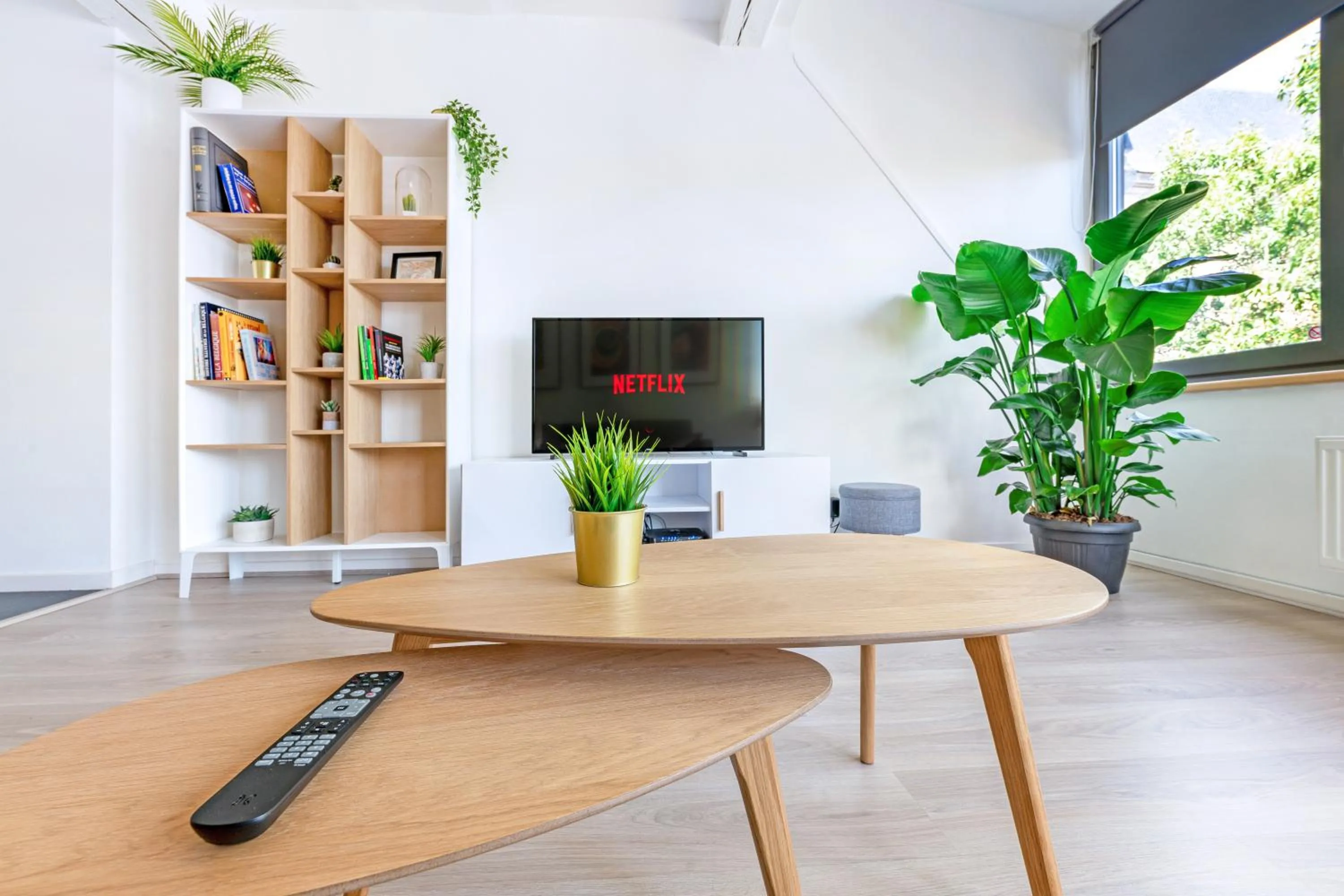 TV and multimedia in Les Cerisiers - Appartement de Standing au Centre de Namur
