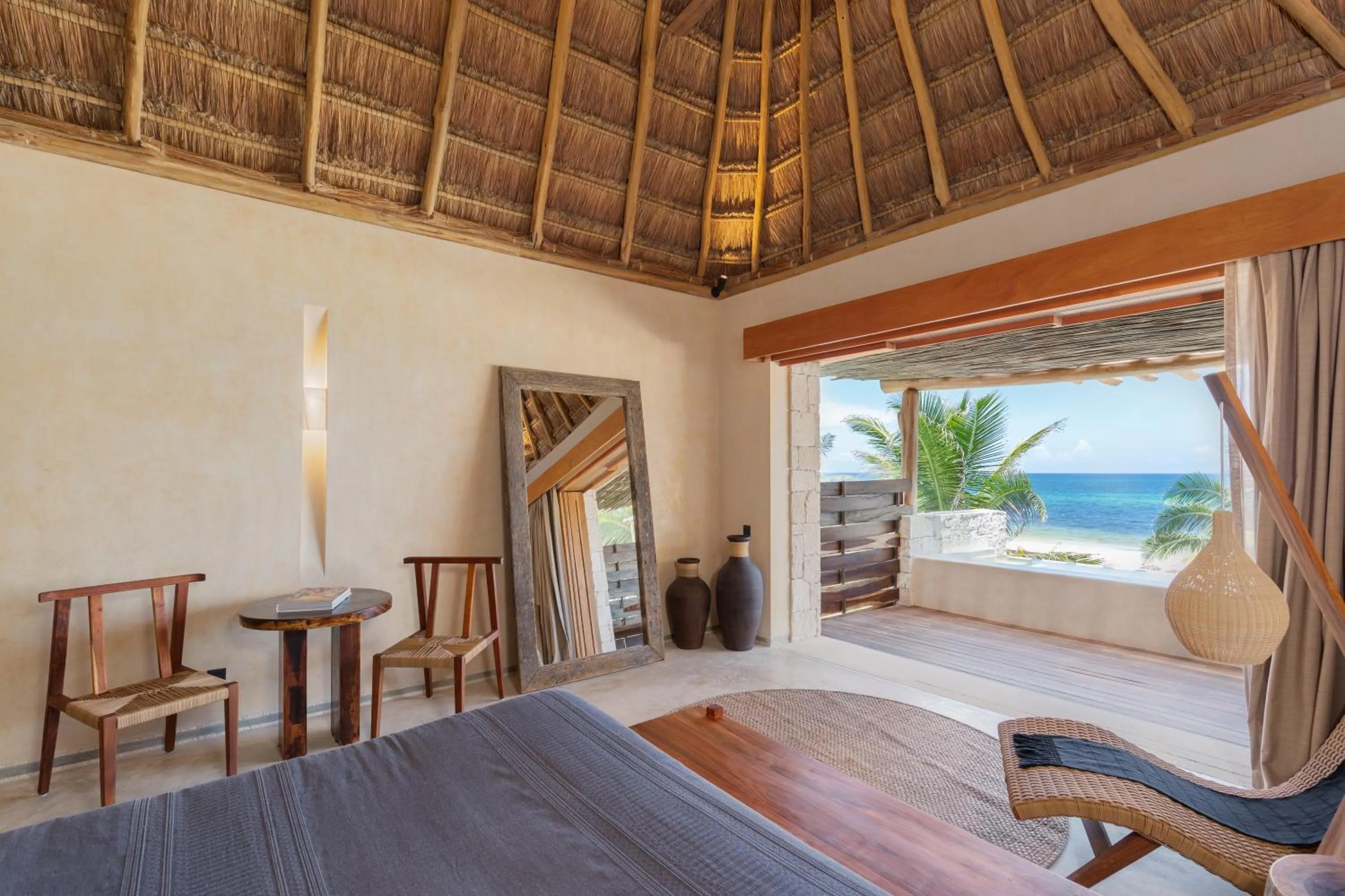 Sea view, Bed in Hotel Ma'xanab Tulum