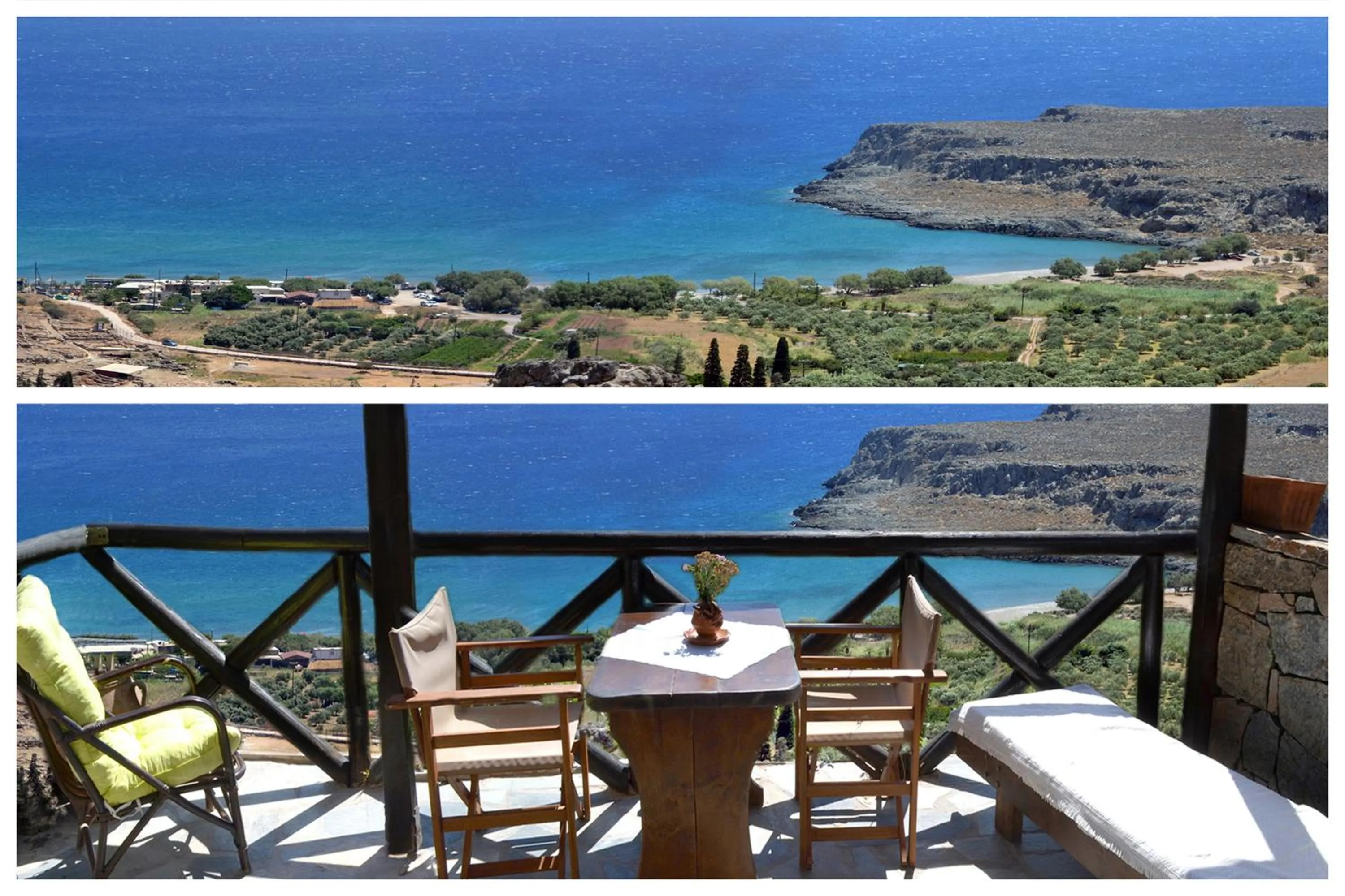 Bird's eye view in Katerina Apartments