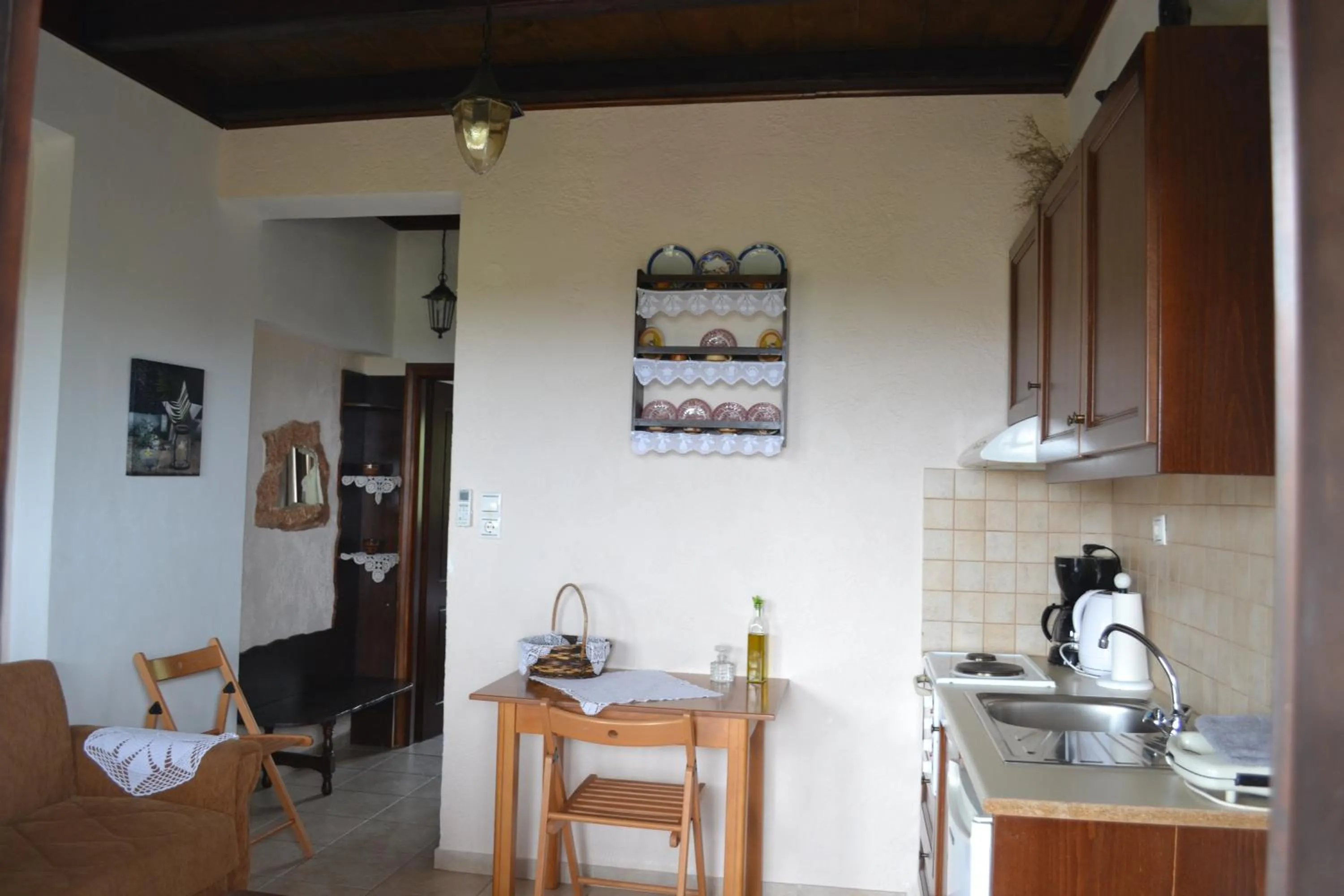 Kitchen or kitchenette in Katerina Apartments
