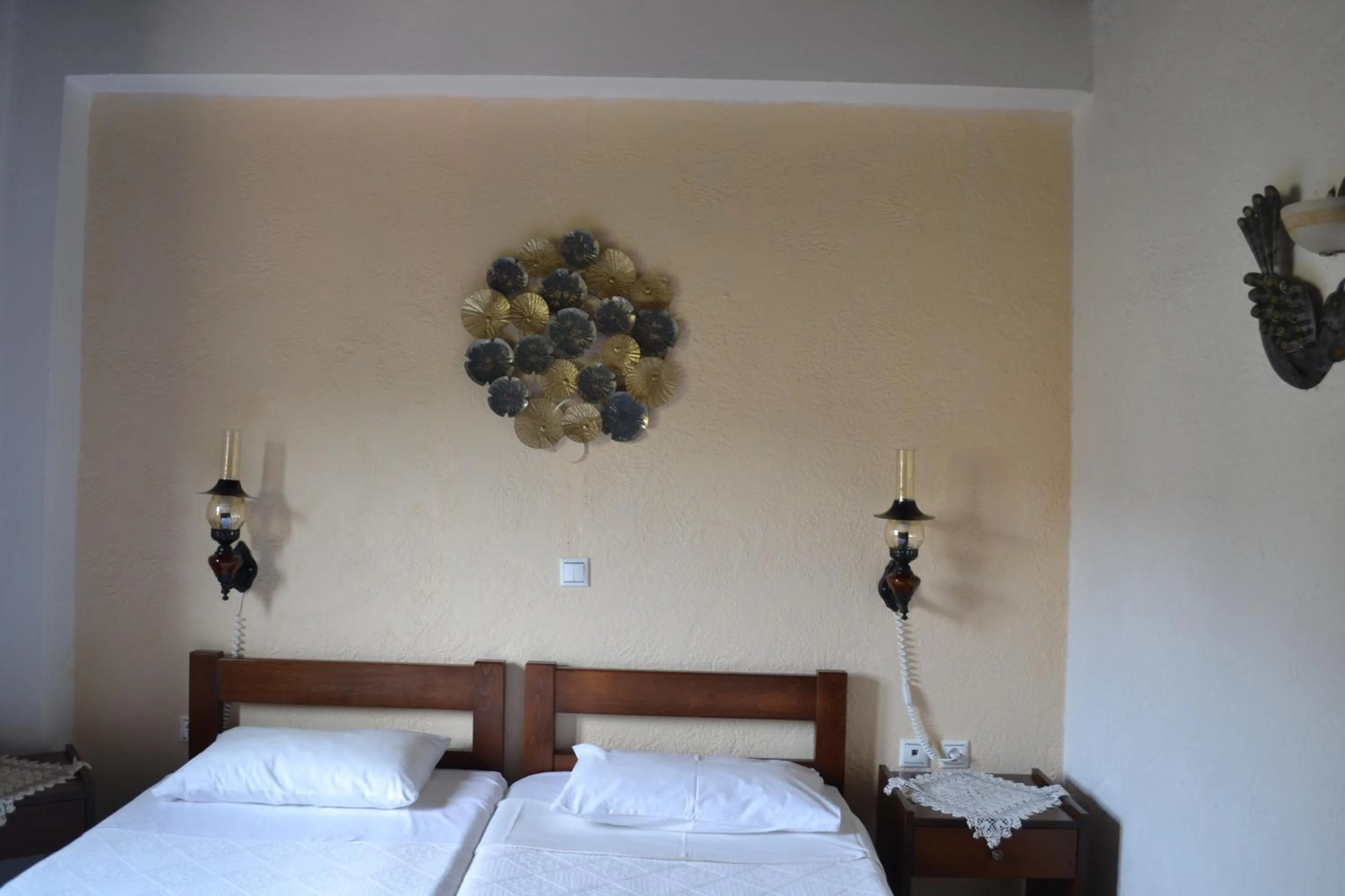 Bed in Katerina Apartments