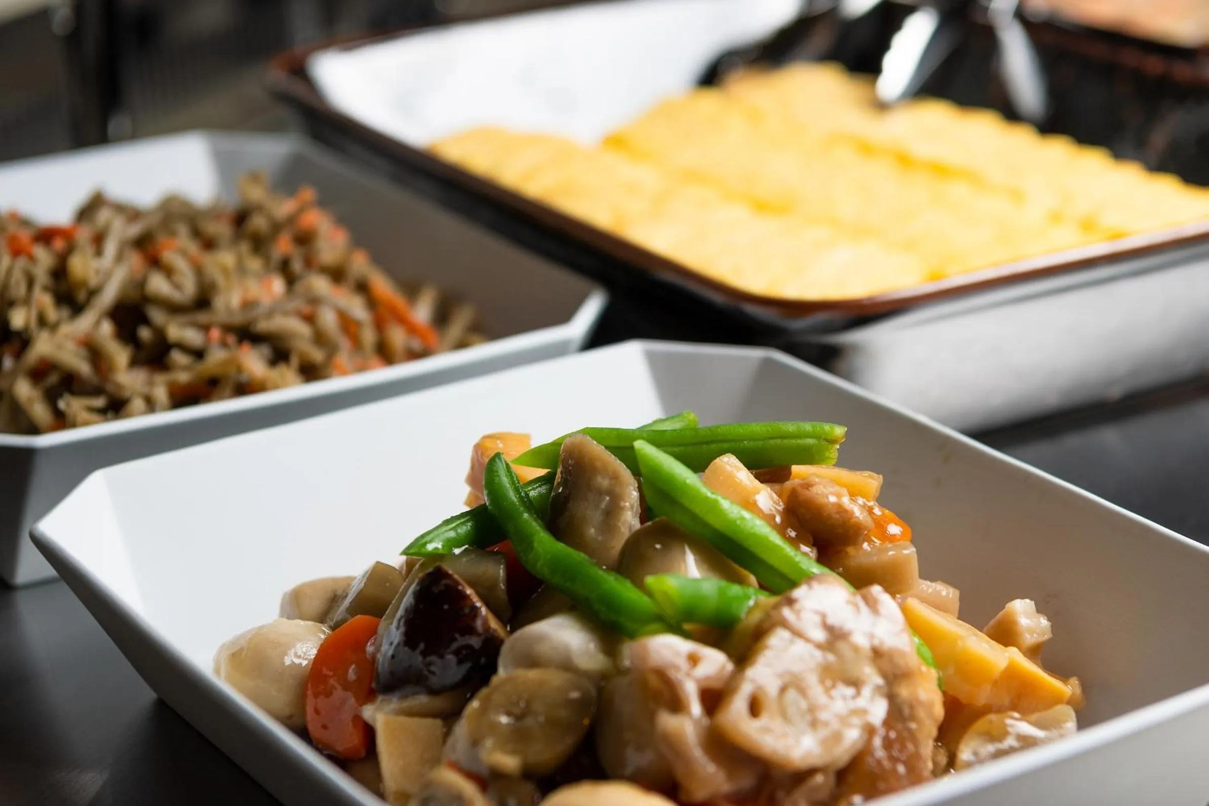 Buffet breakfast in Shizutetsu Hotel Prezio Tokyo Tamachi