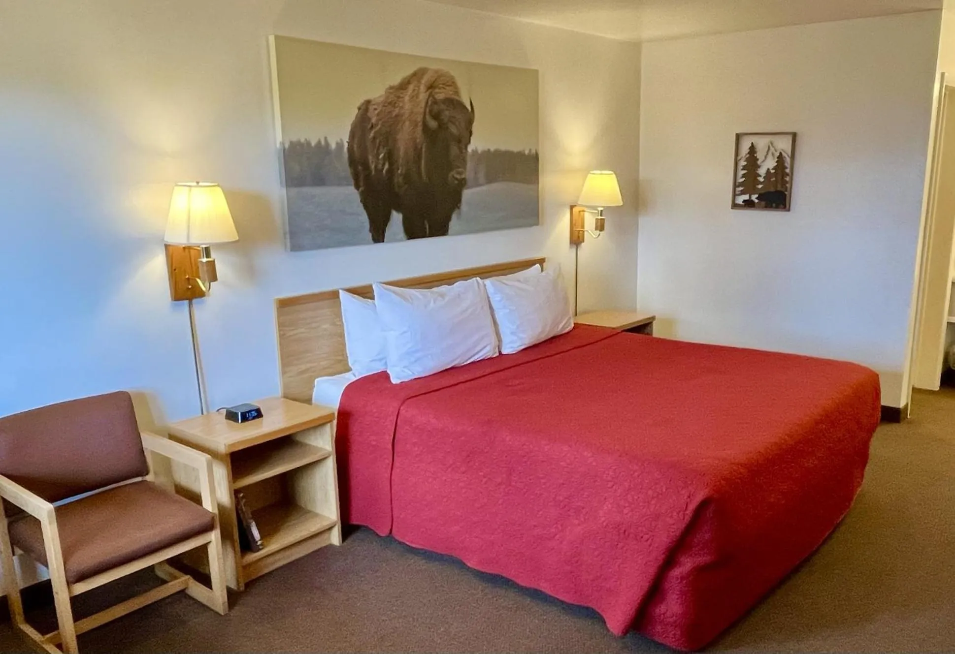 Bed in Red Bear Inn