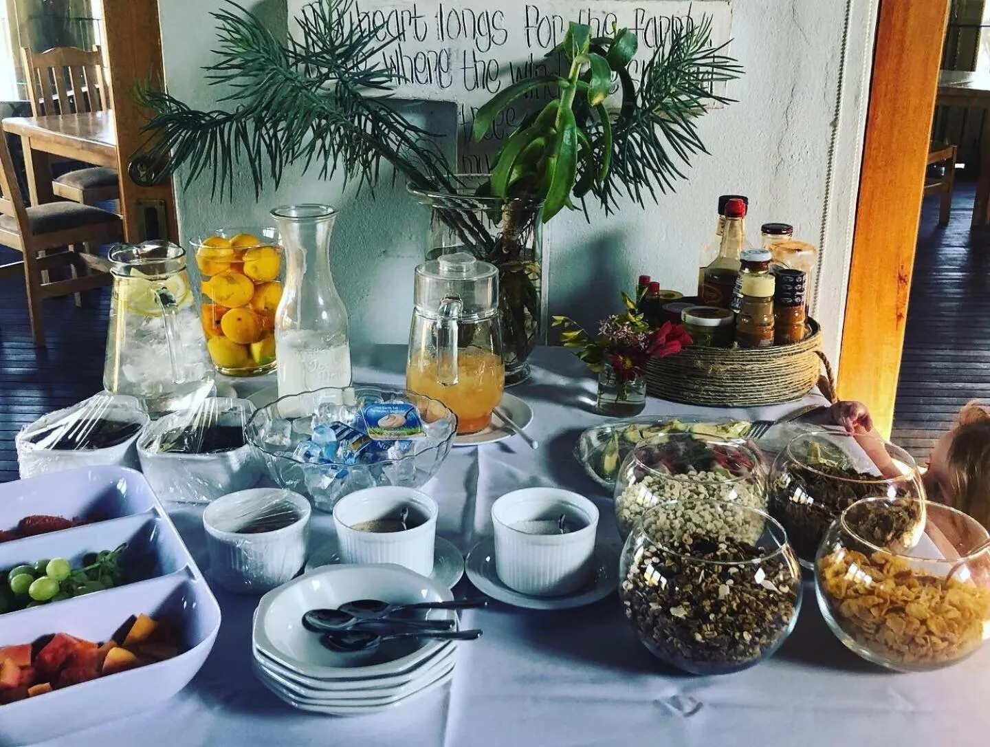 Food close-up in Tidimalo Lodge