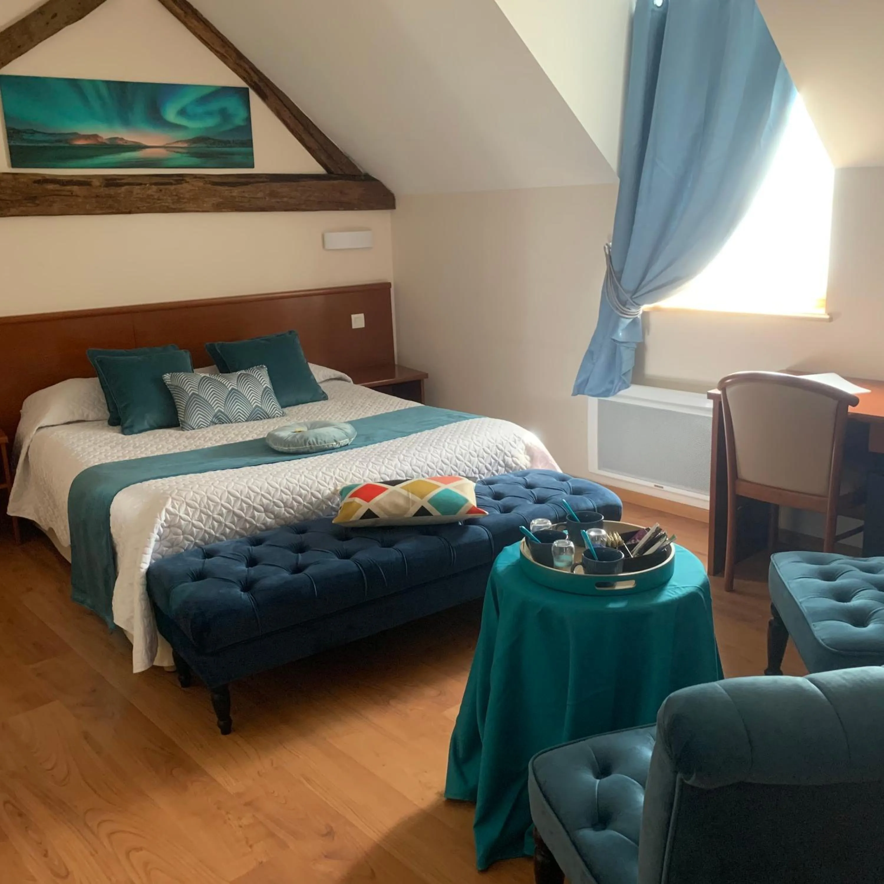 Bed in Auberge Du Cheval Blanc