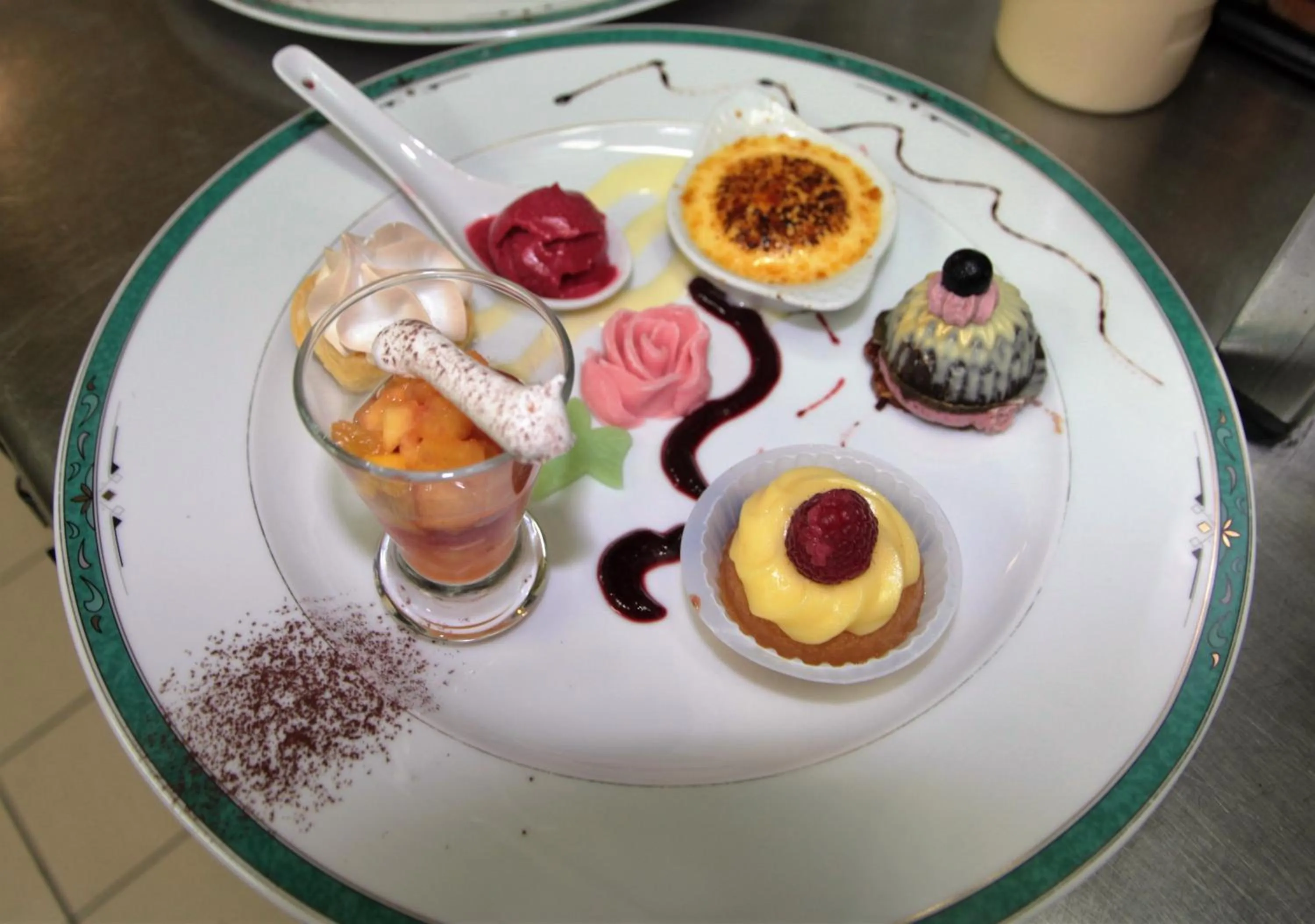 Food close-up in Auberge Du Cheval Blanc