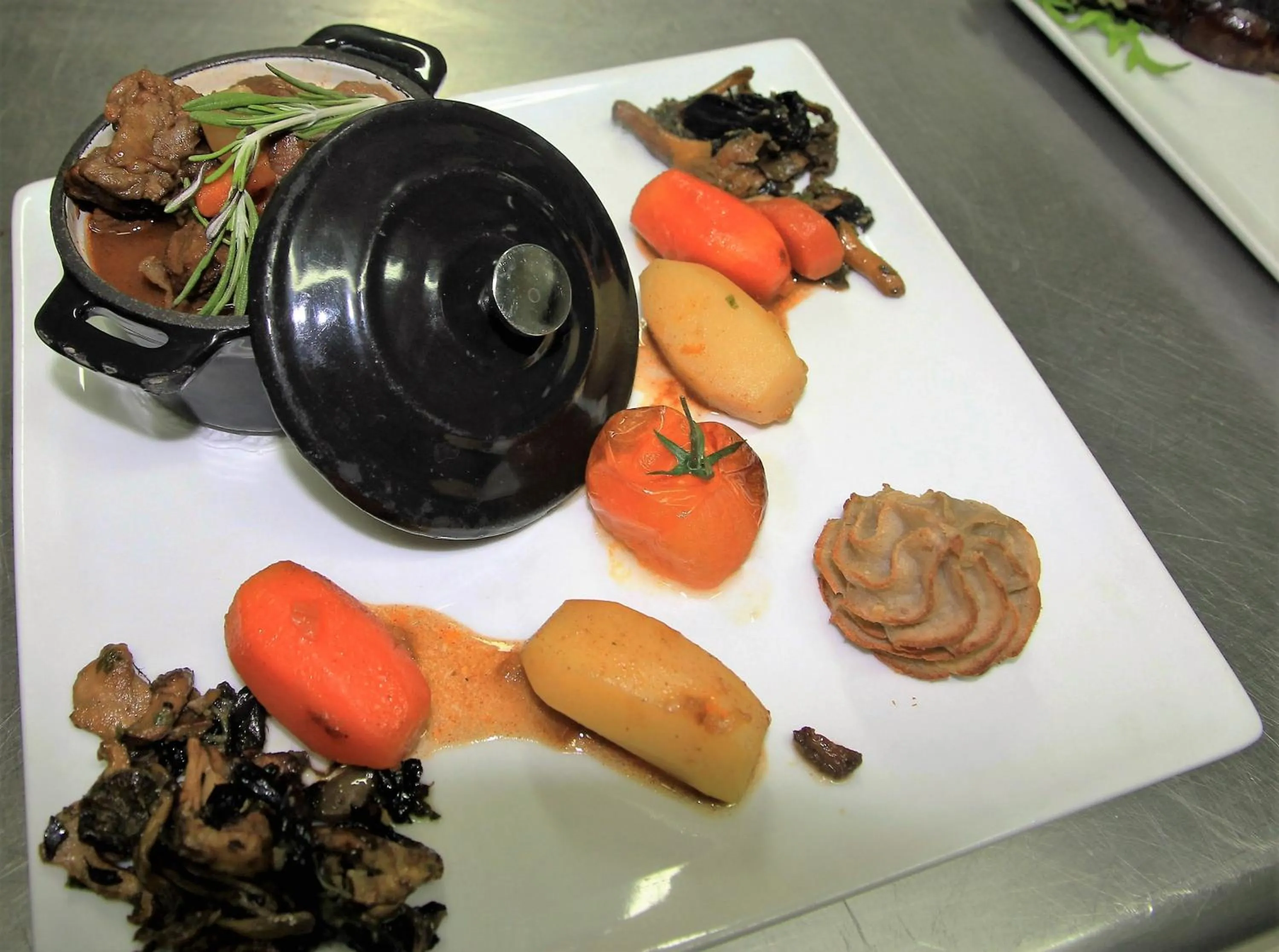 Food close-up in Auberge Du Cheval Blanc