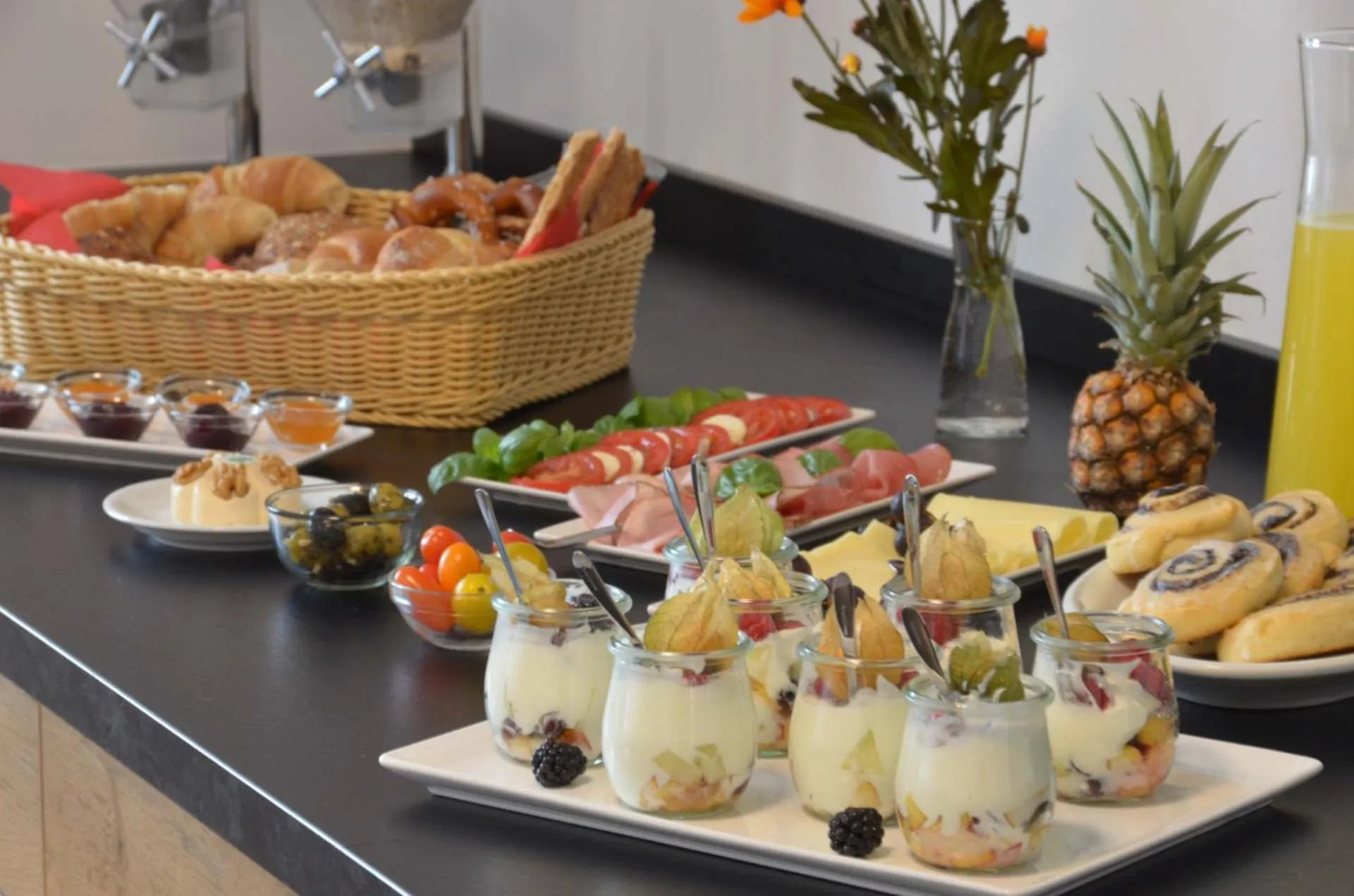 Buffet breakfast in Lizz Hotel Munich