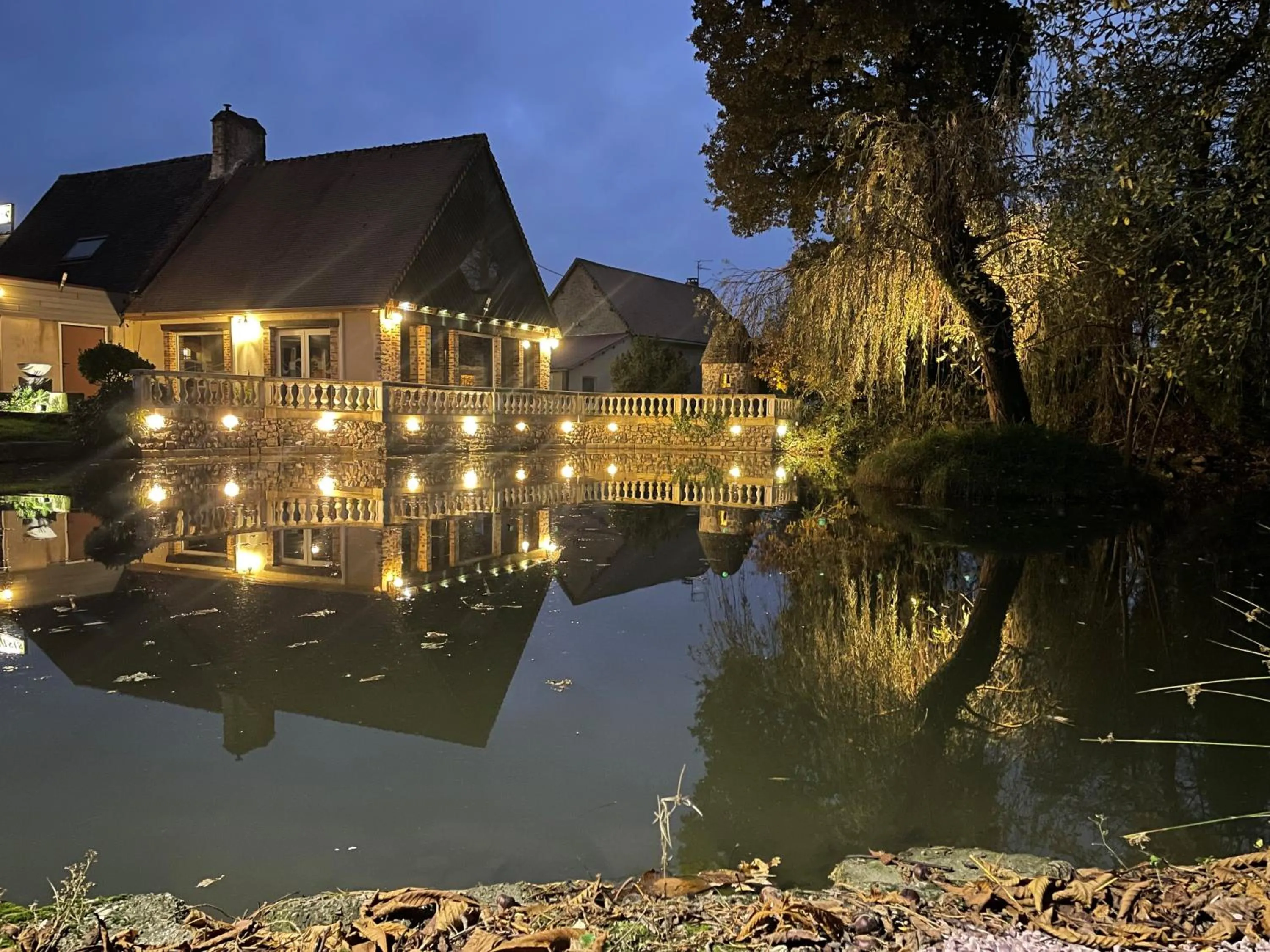 Garden view in Logis Hotel Oasis