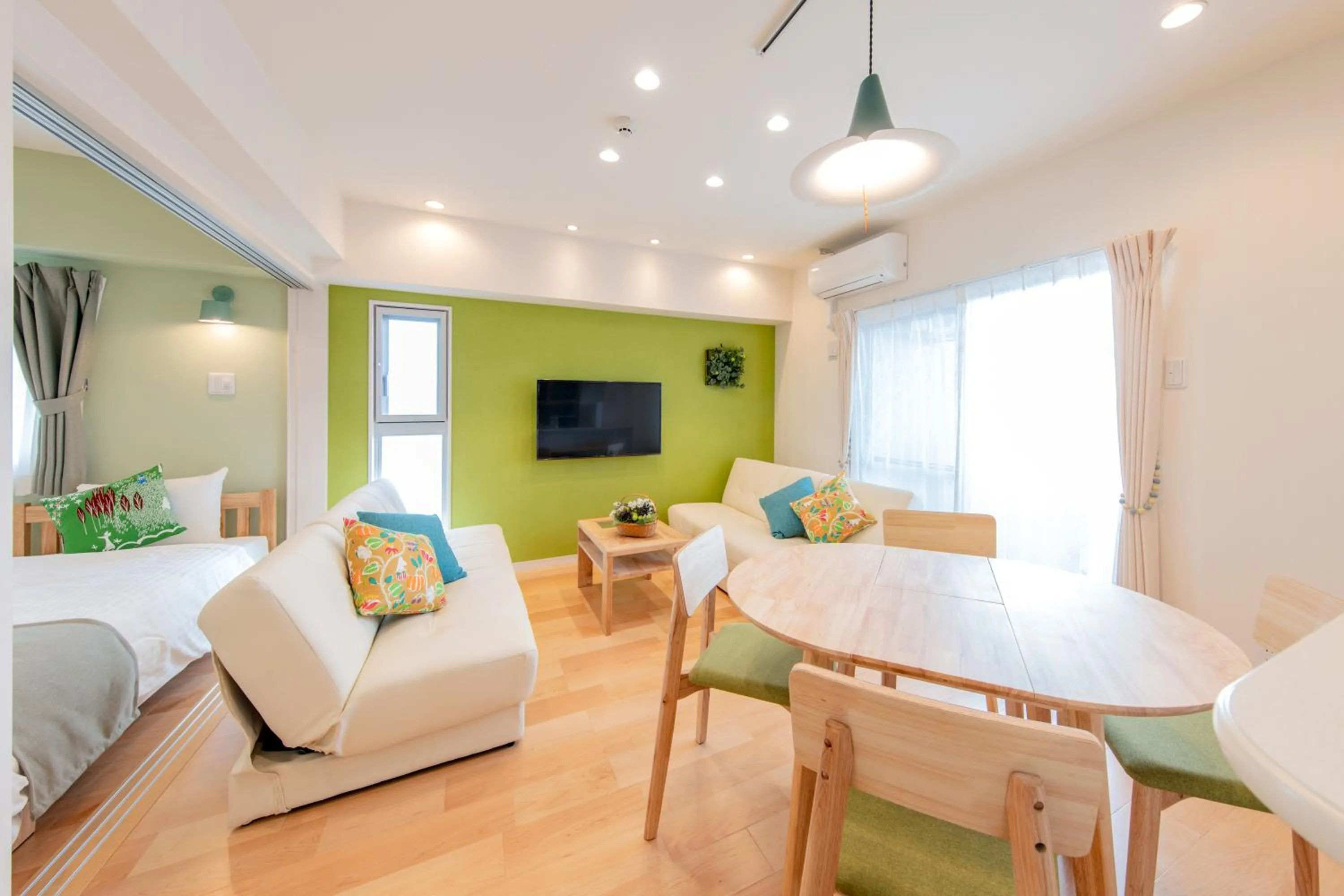 Bed in Hotel Haabesu Okinawa