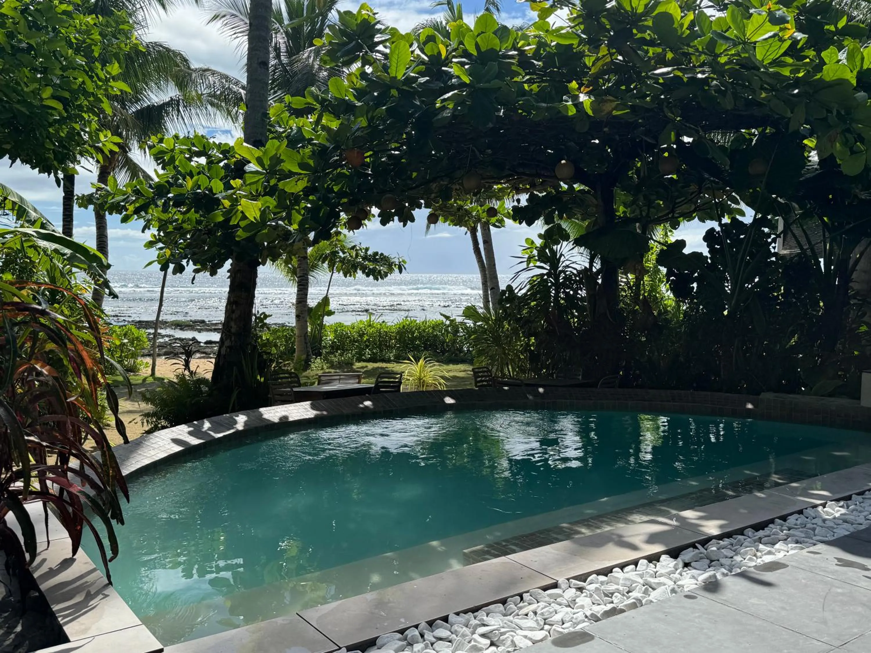 Swimming pool in L'Osteria Luxe Beachfront B&B
