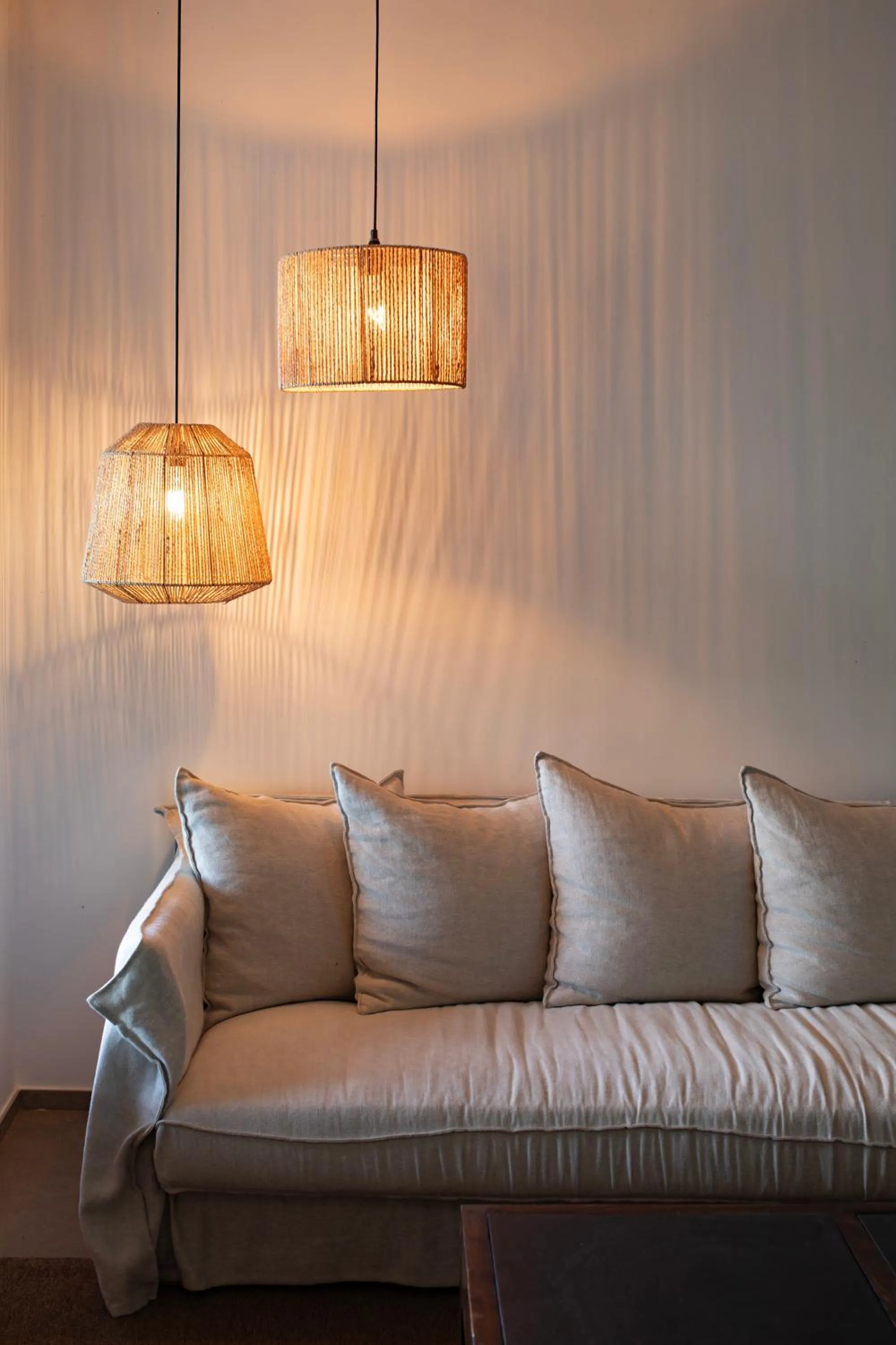 Seating area in Can Jaume Private Villas by Ocean Drive