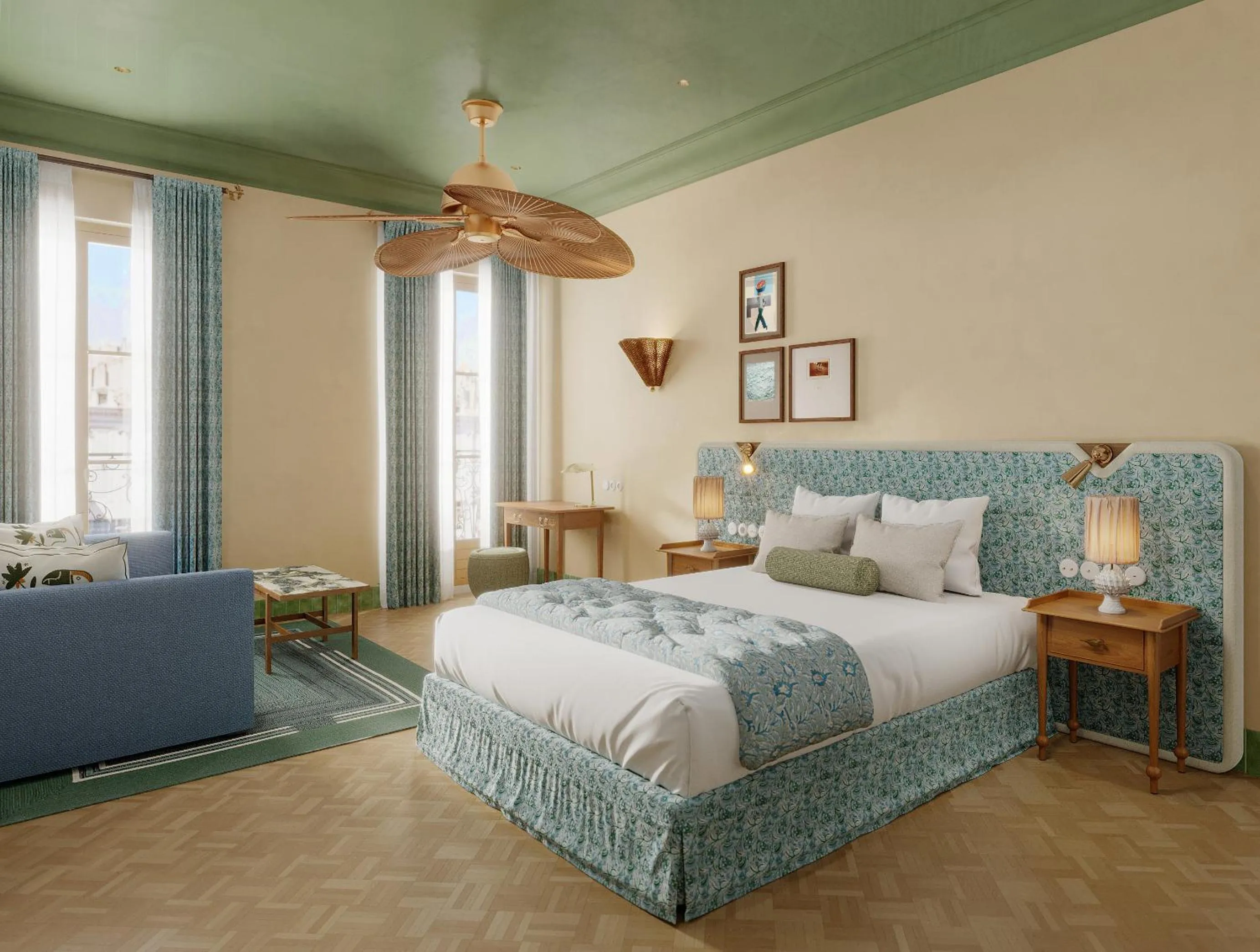 Bed in Hôtel Amista Marseille - ancien Hôtel Saint Louis - Vieux Port