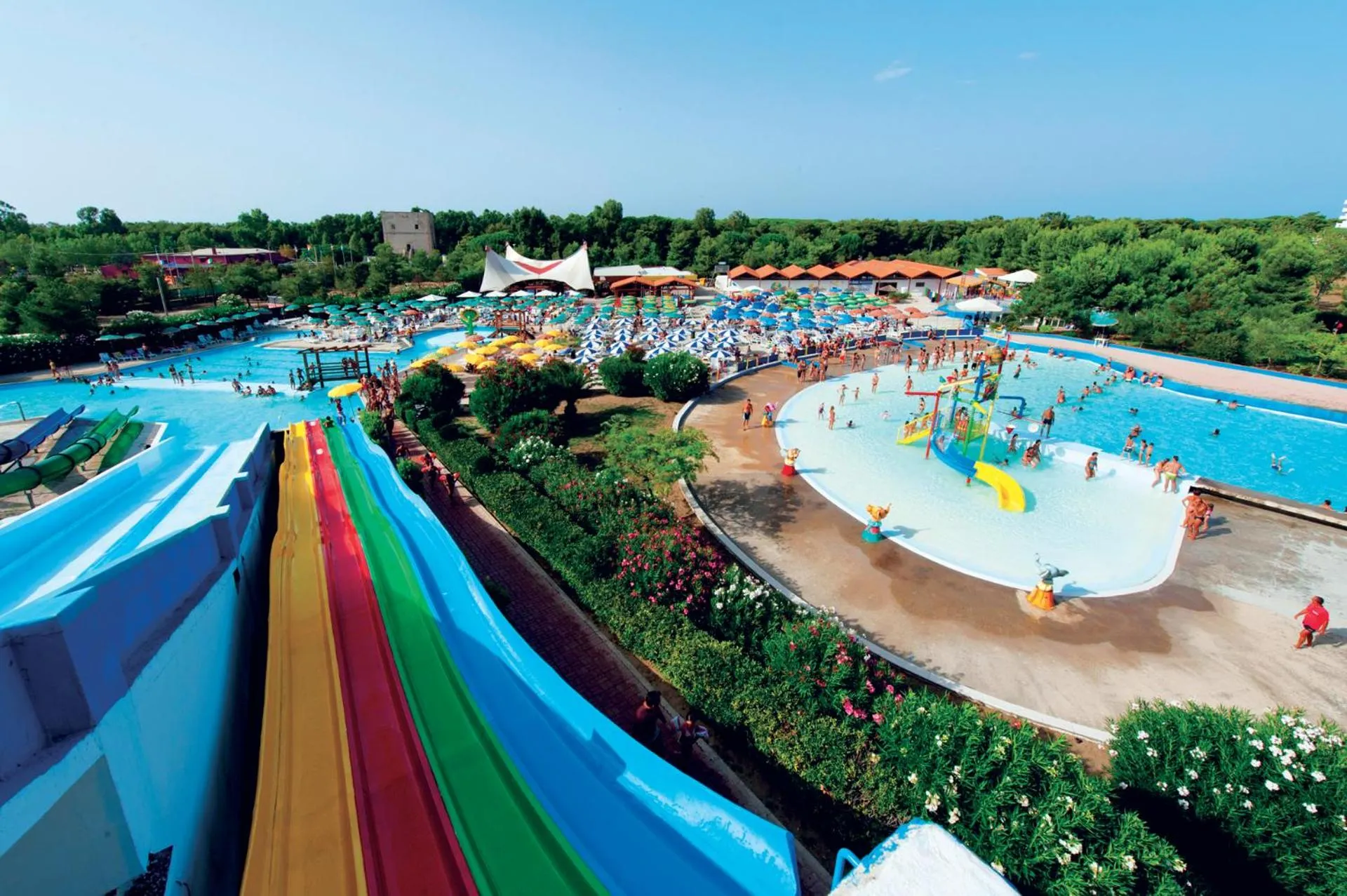 Aqua park, Pool View in Villaggio Albatros Resort