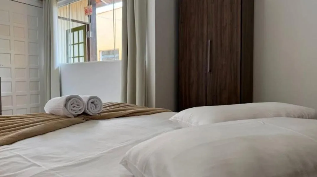 Bed in Pousada Bernúncia - Com café da Manhã, próximo a Praia Grande