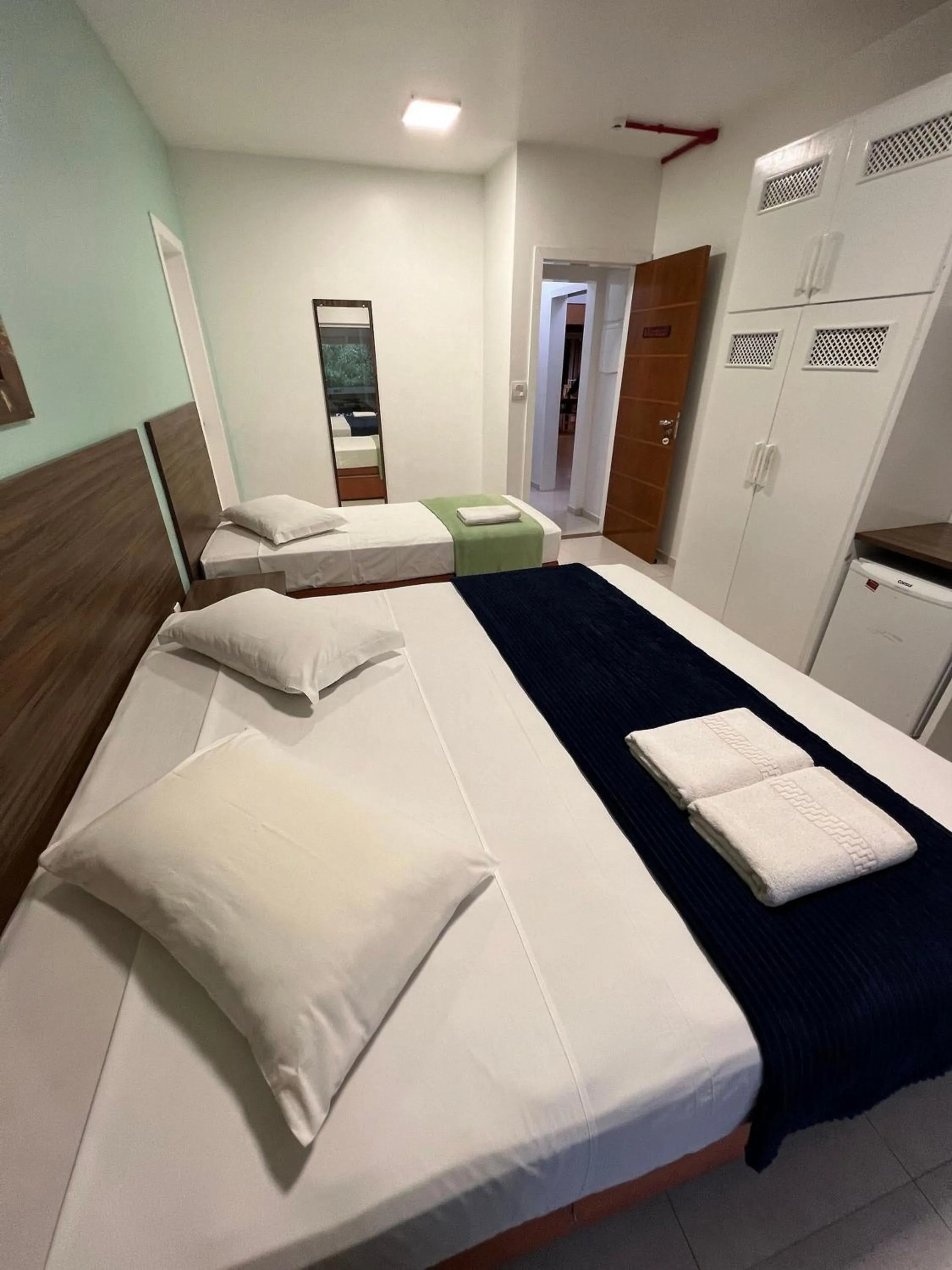 Bed in Pousada Bernúncia - Com café da Manhã, próximo a Praia Grande