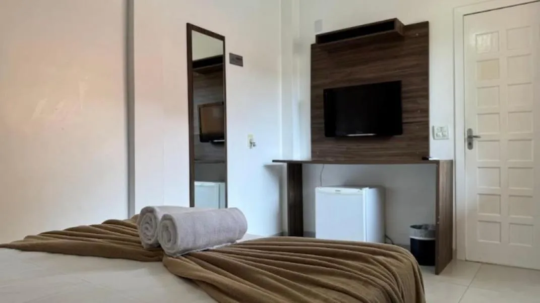 Bed in Pousada Bernúncia - Com café da Manhã, próximo a Praia Grande