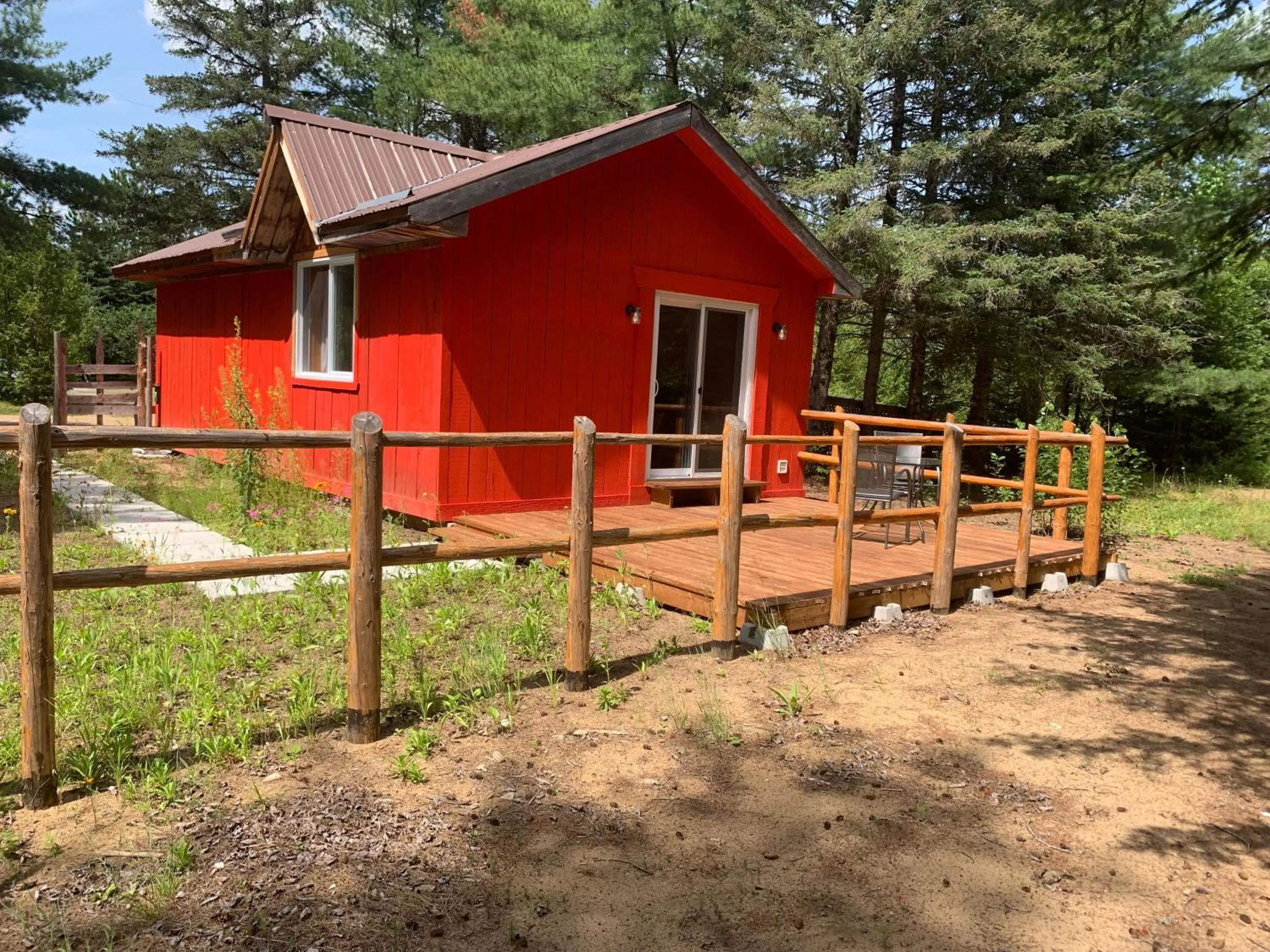 Patio in L'Auberge Refuge du Trappeur