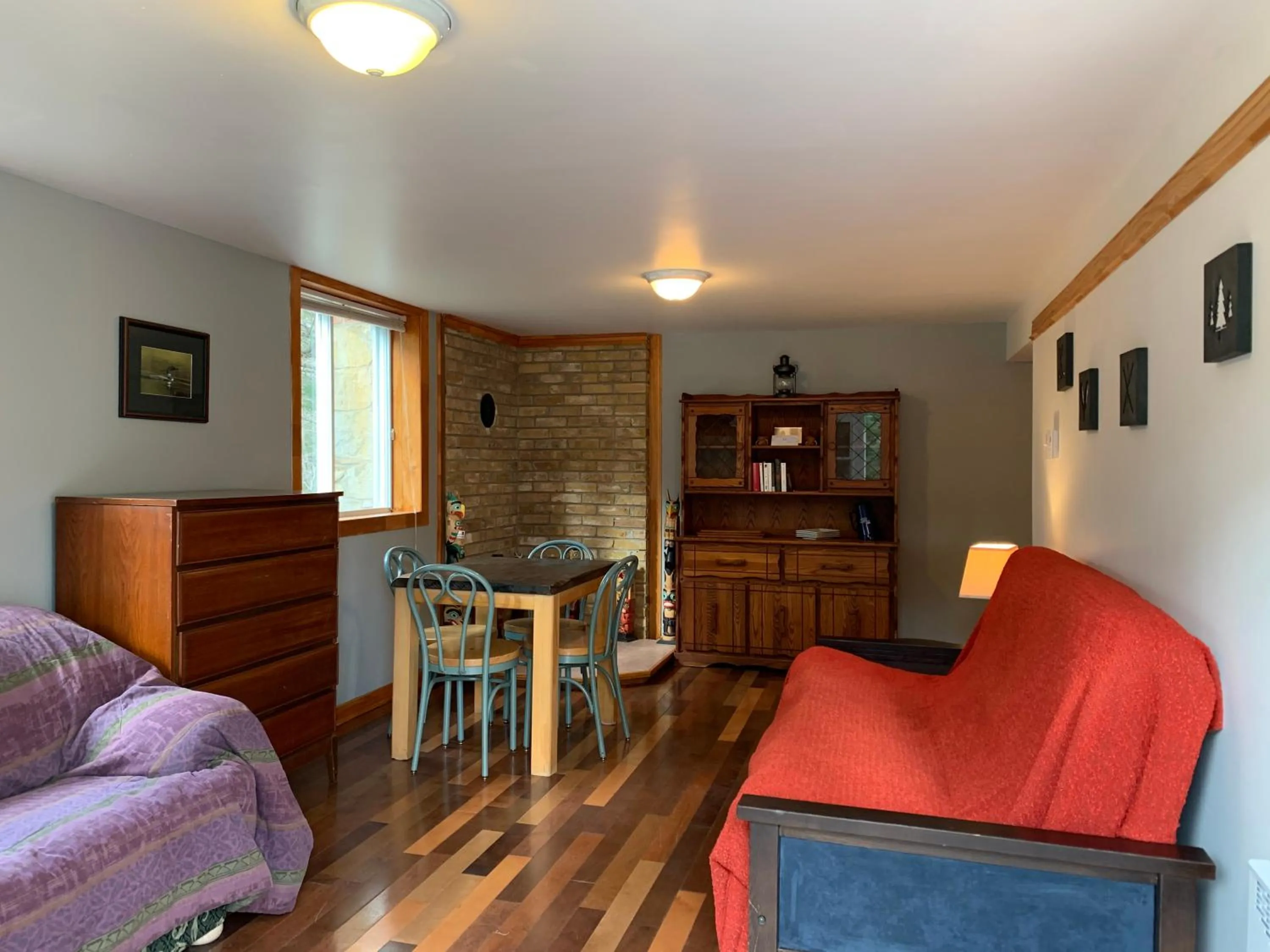 Living room in L'Auberge Refuge du Trappeur