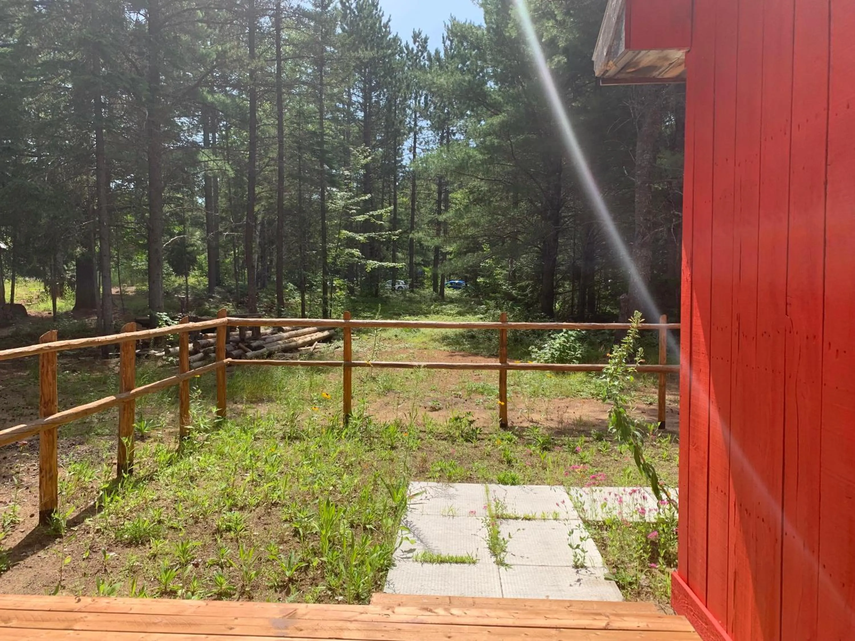 Garden in L'Auberge Refuge du Trappeur