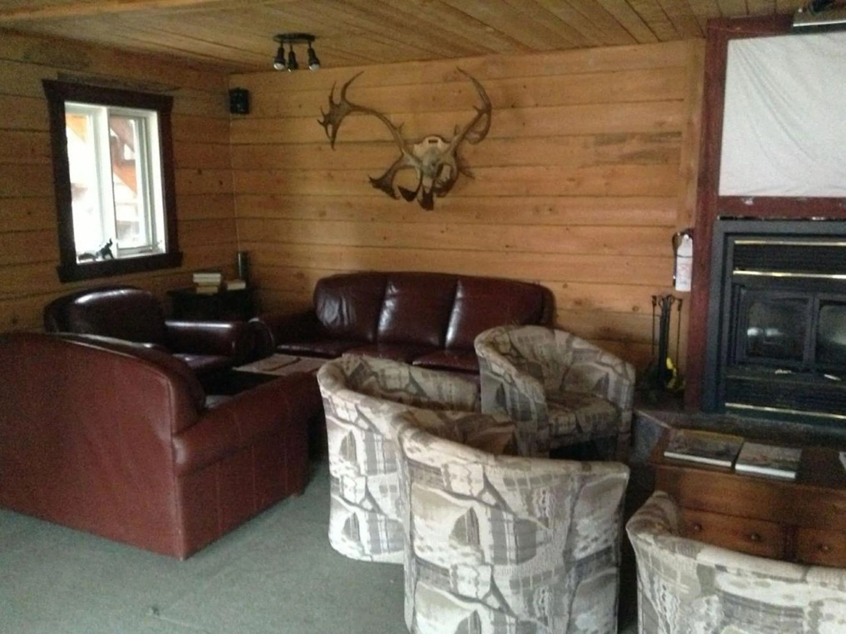 Living room in L'Auberge Refuge du Trappeur