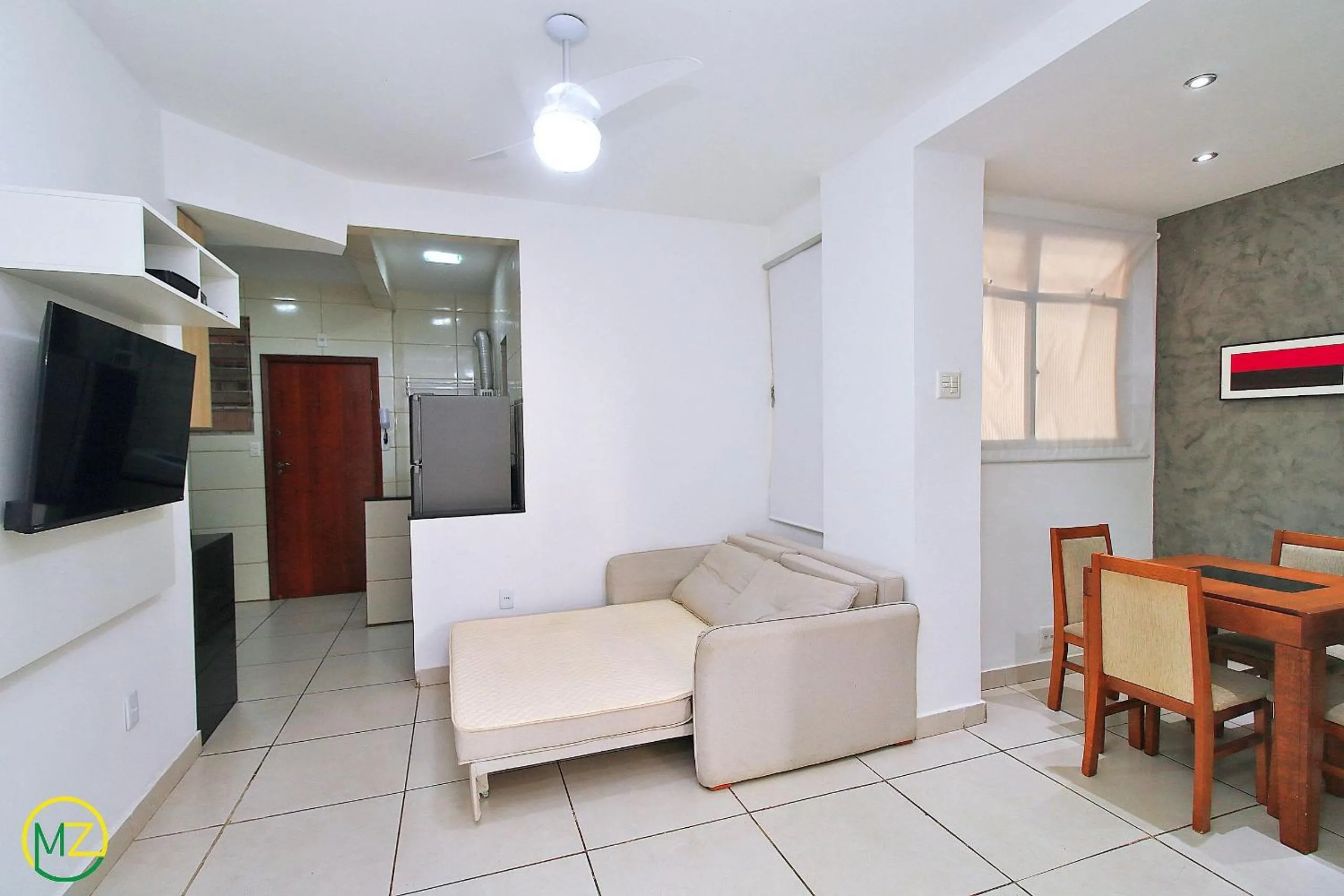 Ótimo 2 quartos na quadra da praia para 6 pessoas