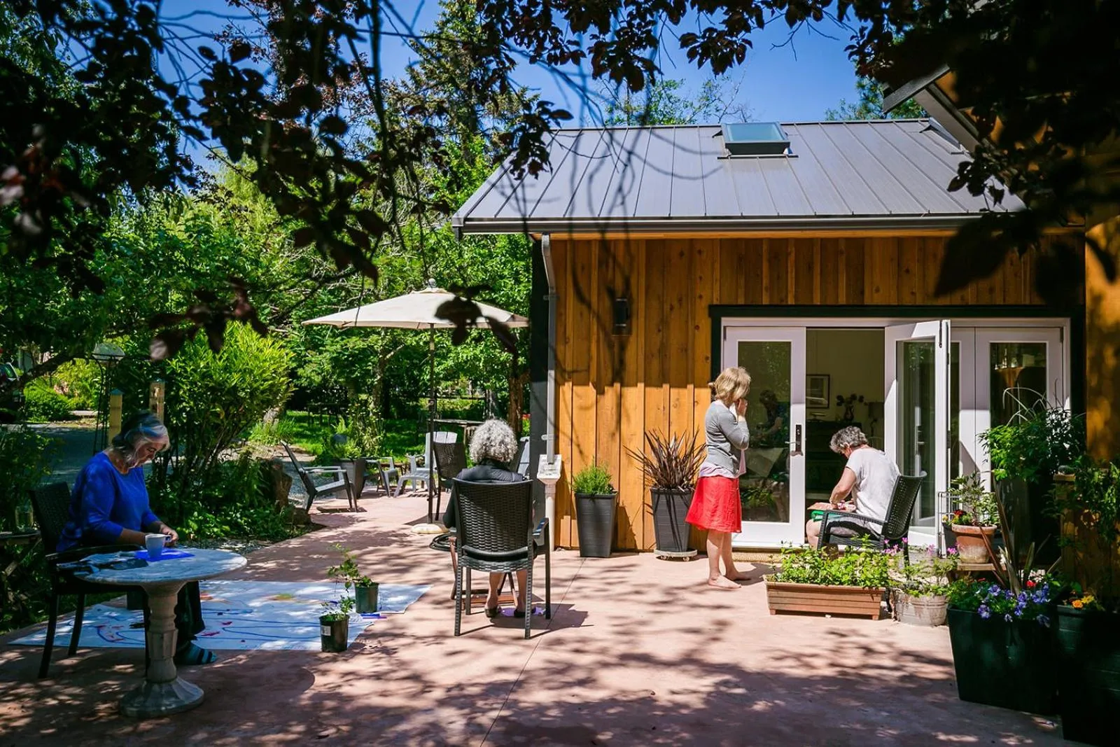 Patio in Wisteria Guest House