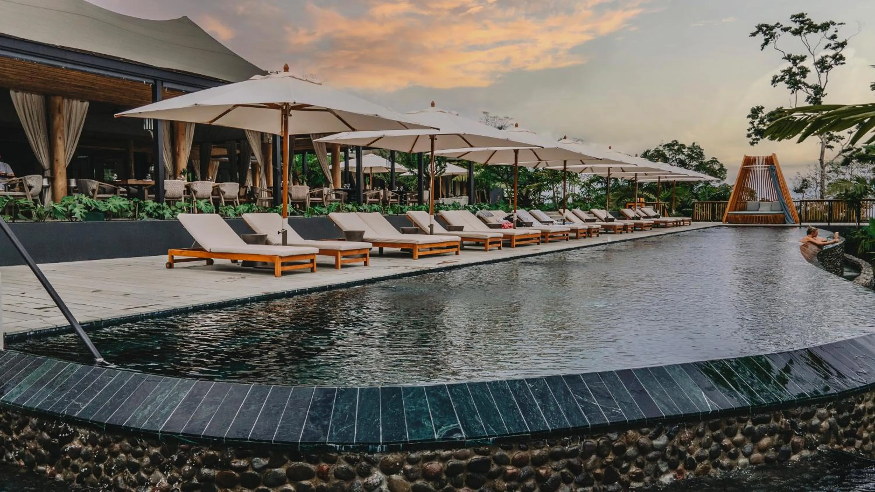 Swimming pool in Nayara Tented Camp