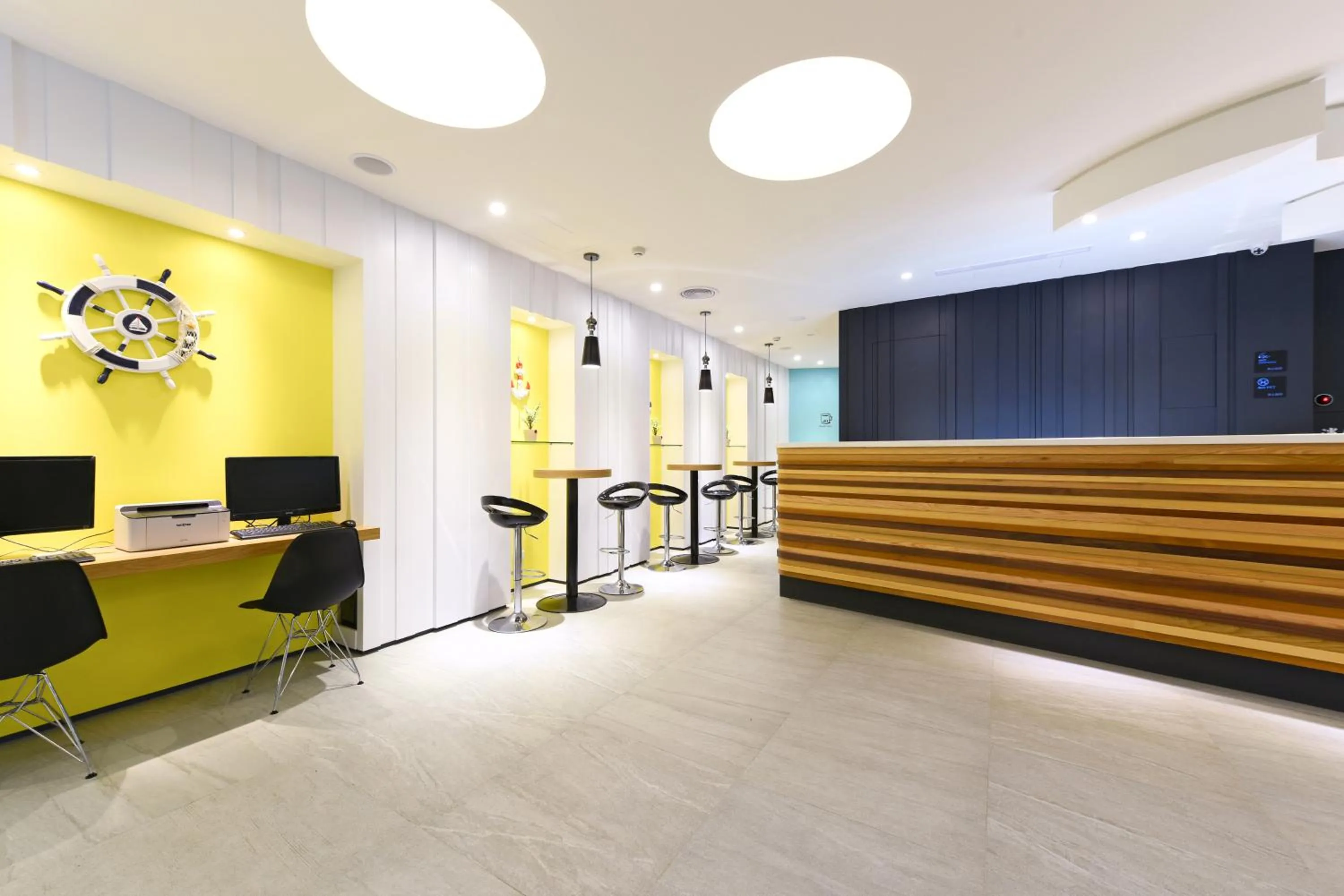 Lobby or reception in Blue Coast Hotel