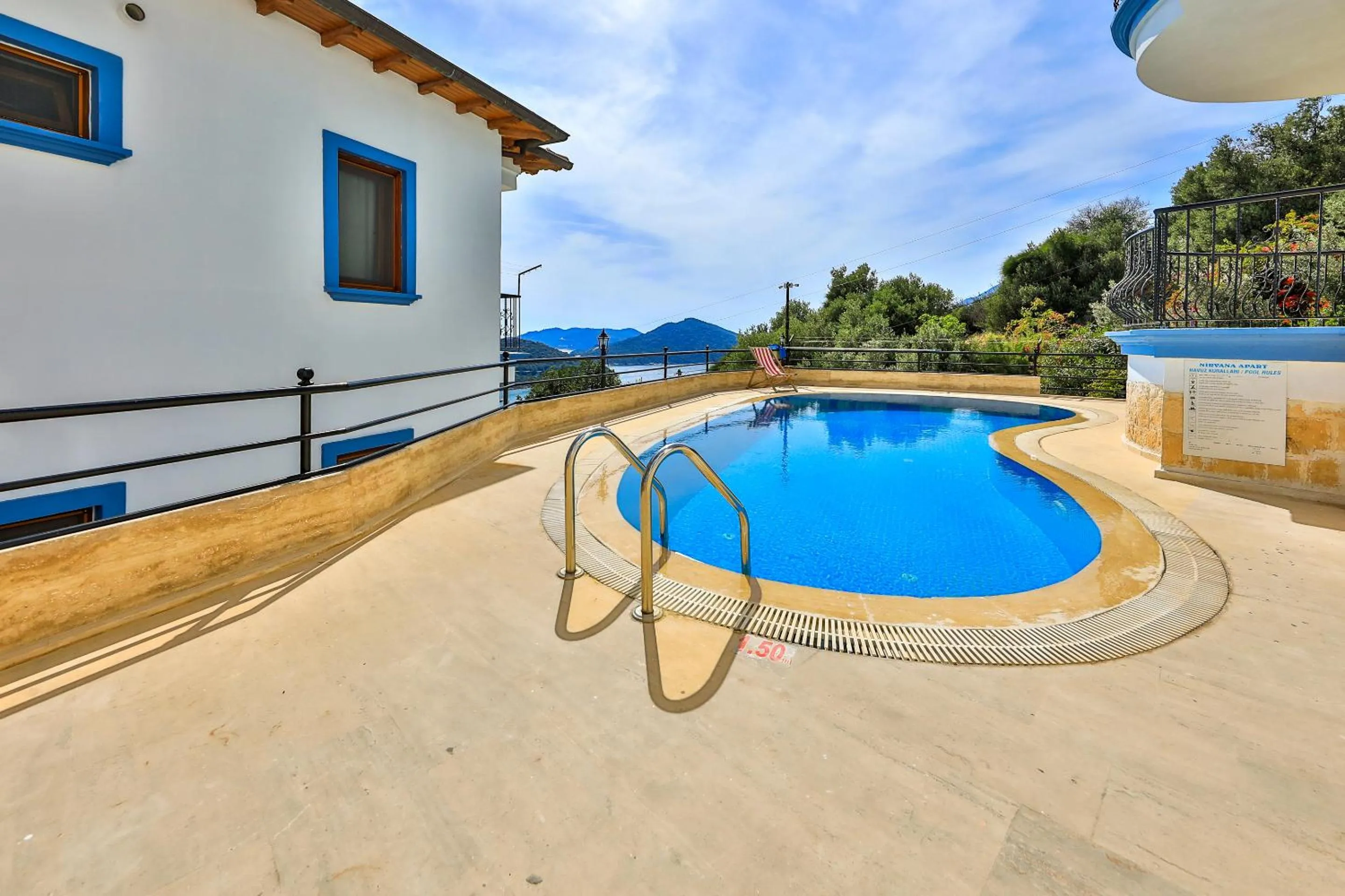 Pool view in Nirvana Apartments