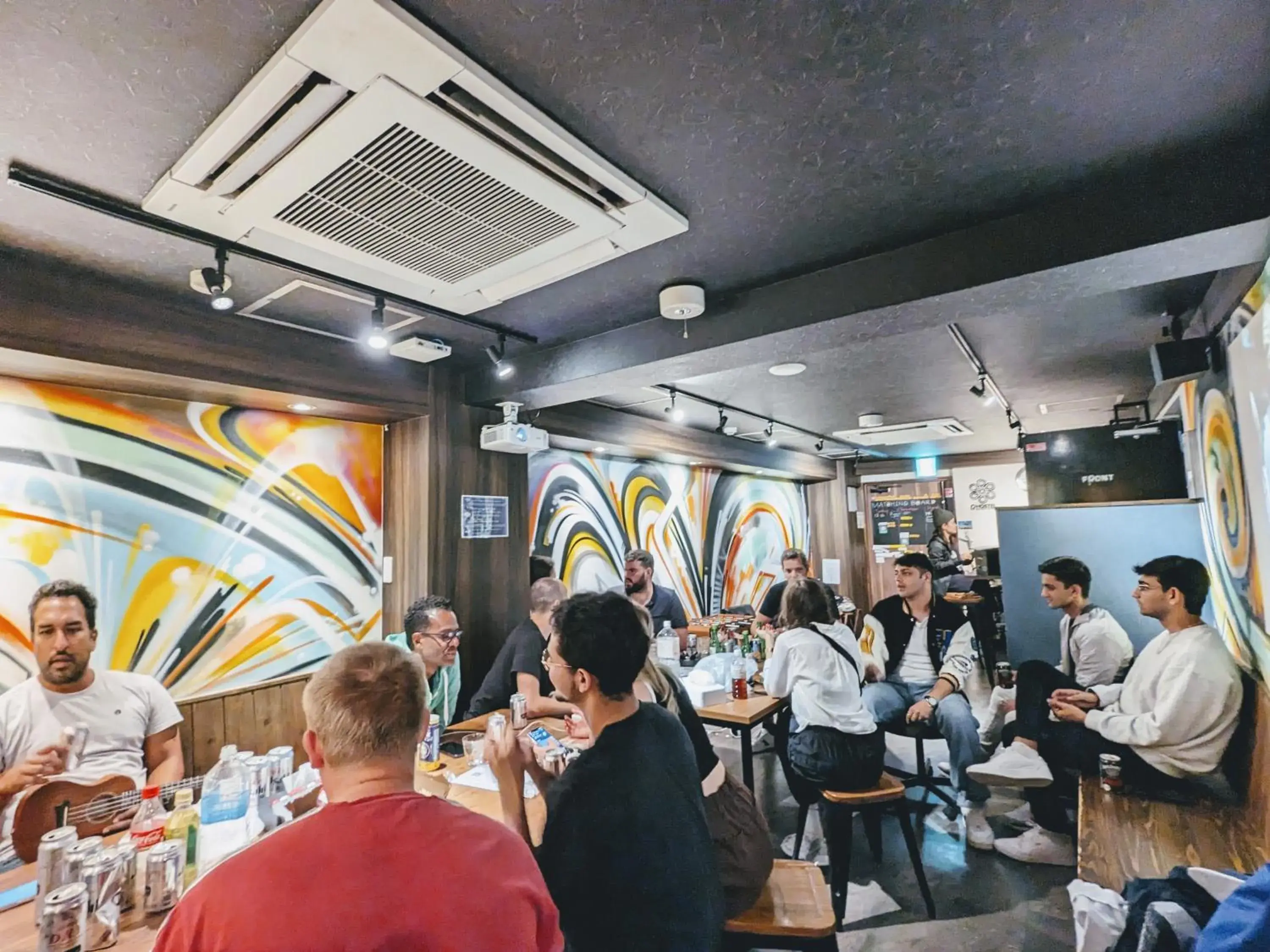 Living room in R Hostel Namba south Living room in R Hostel Namba south