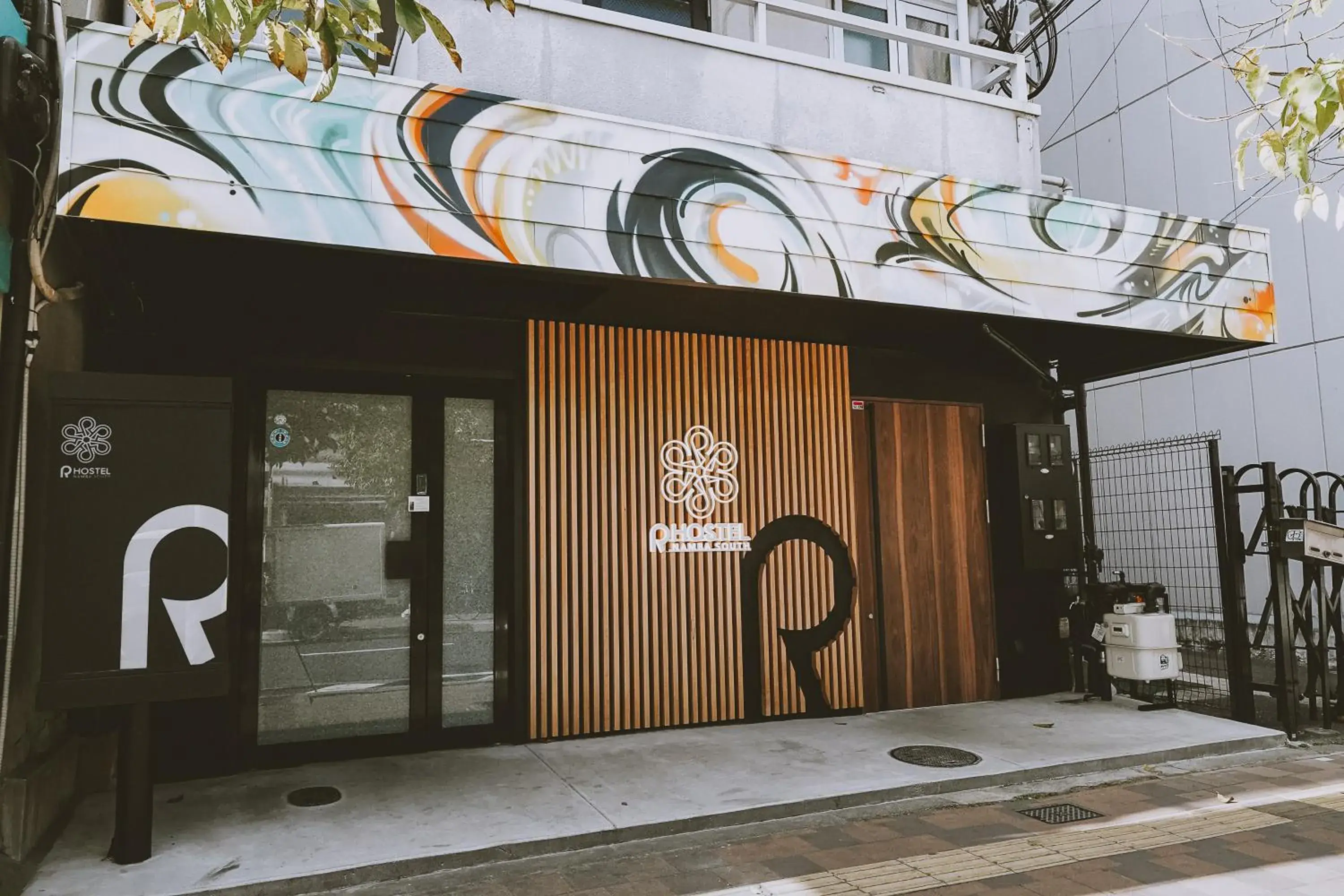 Facade/entrance in R Hostel Namba south Facade/entrance in R Hostel Namba south
