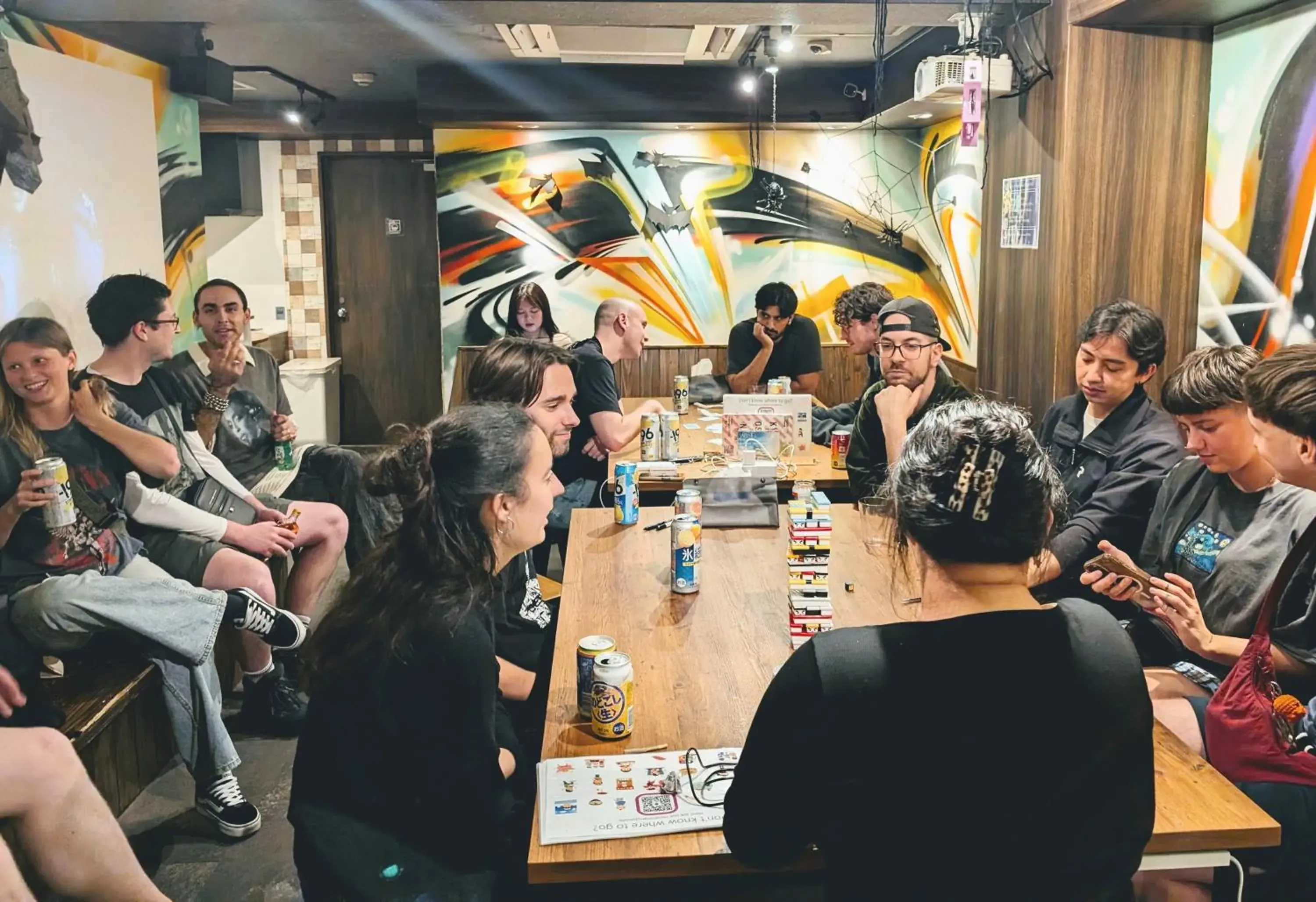 Living room in R Hostel Namba south Living room in R Hostel Namba south