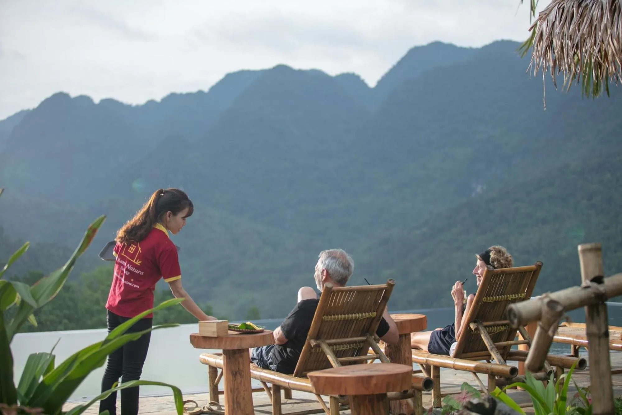 Swimming pool in Pu Luong Natura