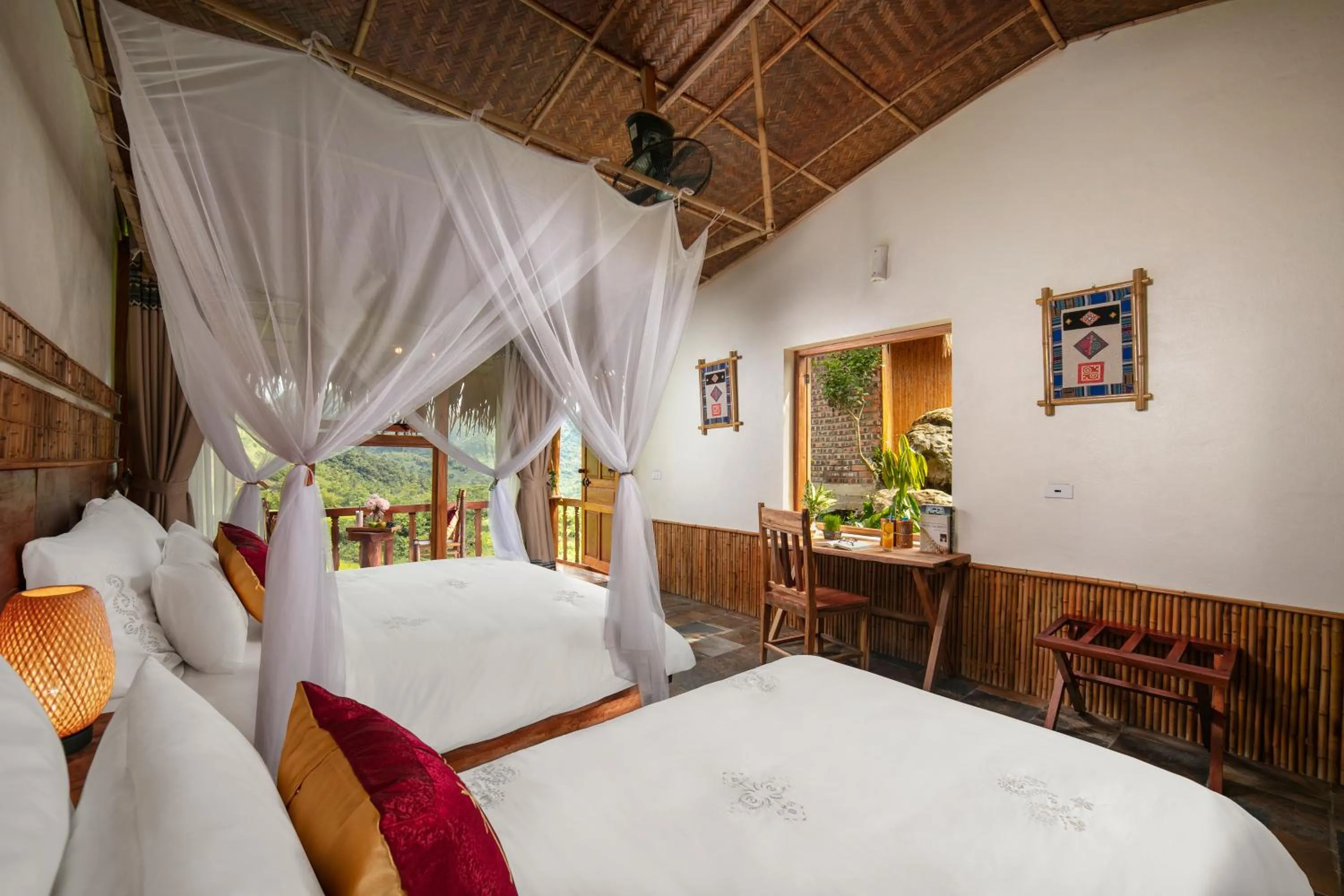 Bed in Pu Luong Natura