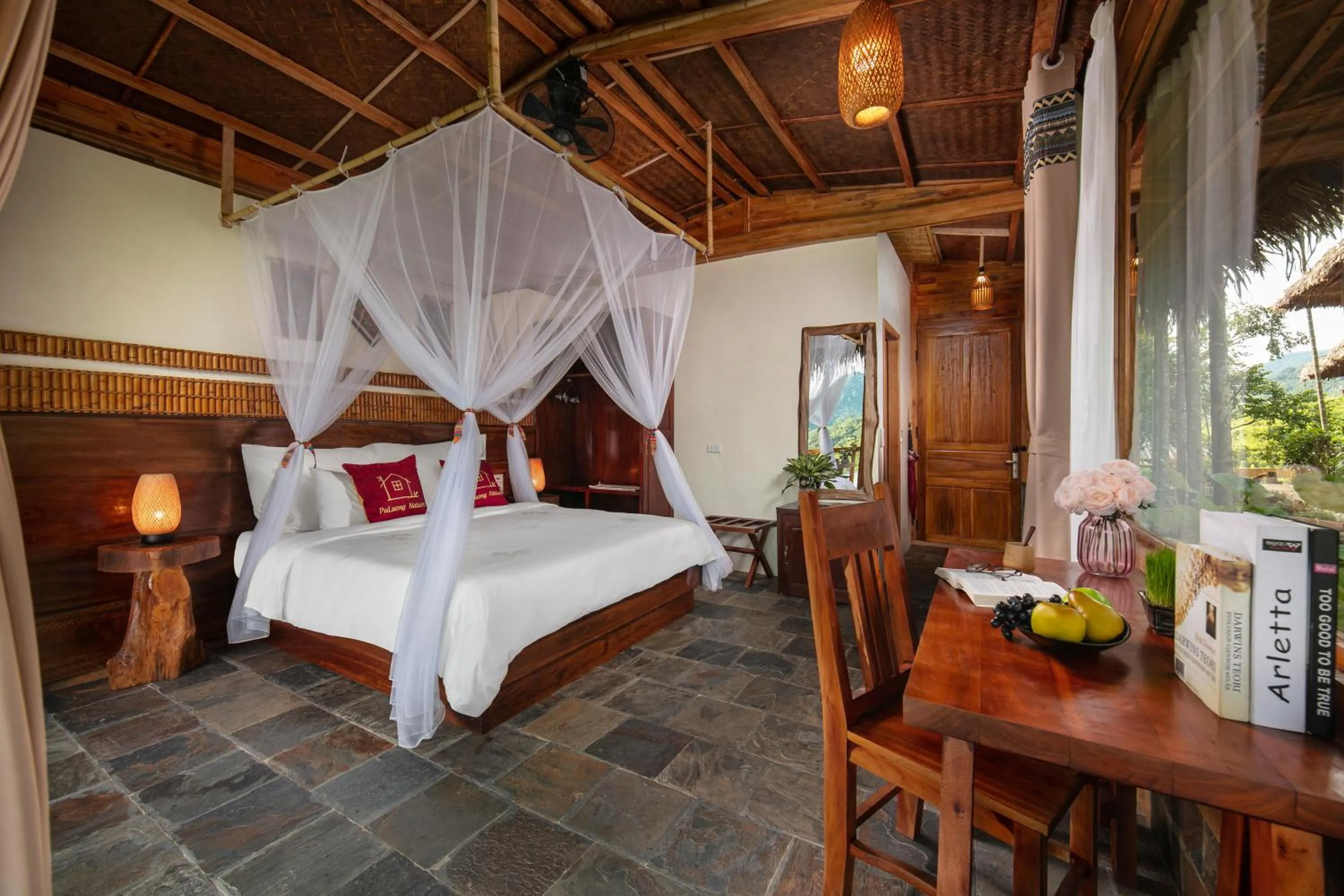 Bed in Pu Luong Natura