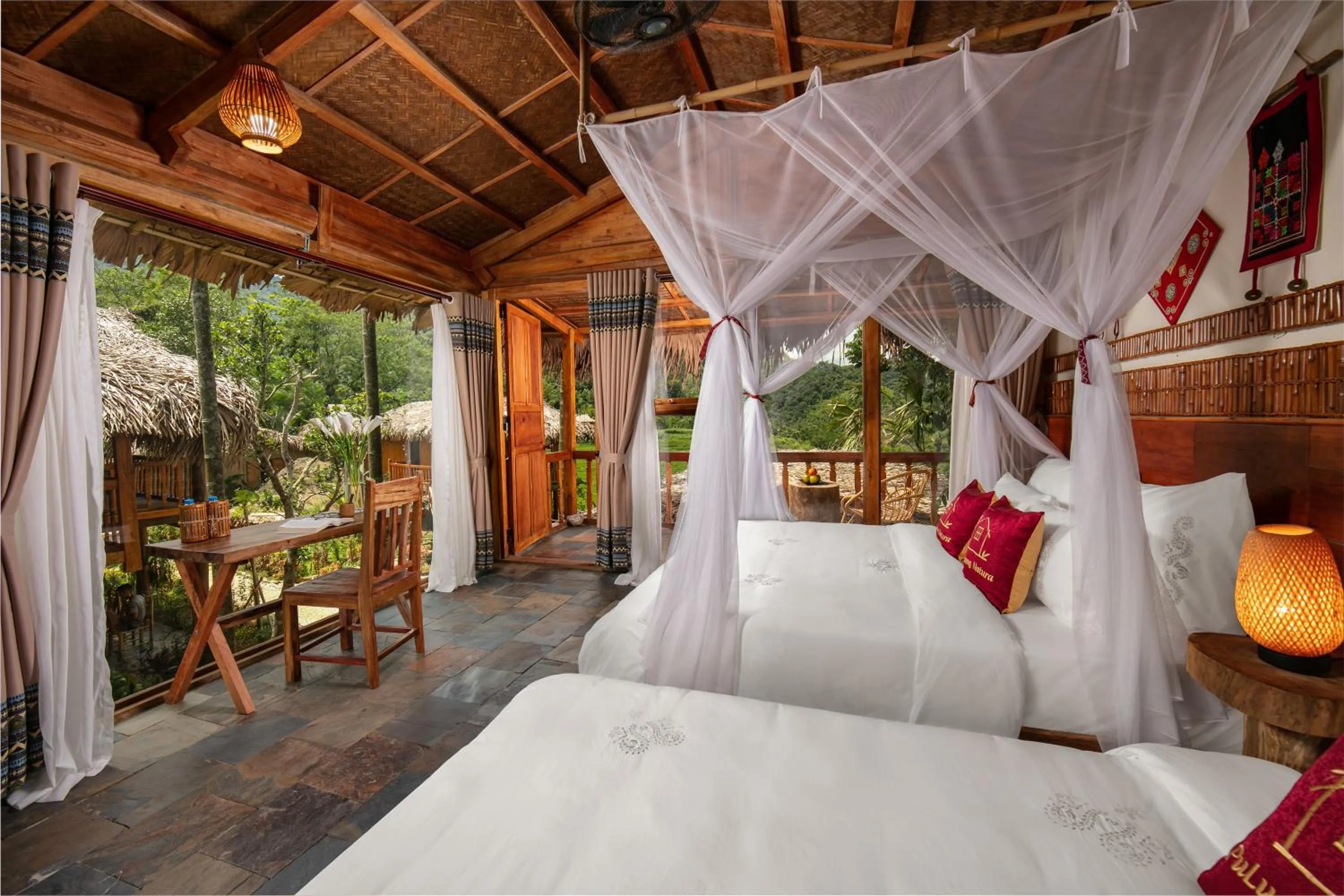 Bed in Pu Luong Natura