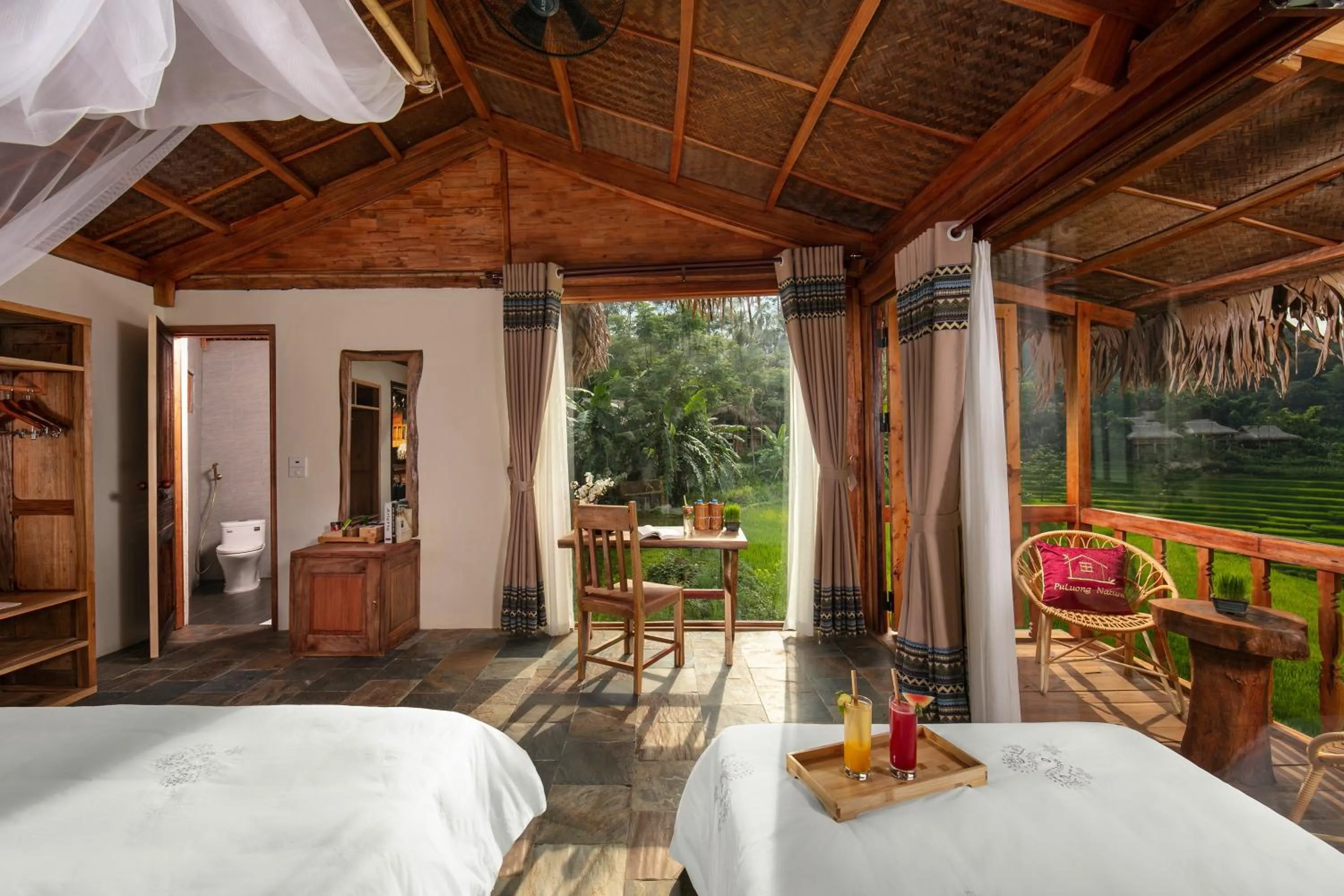 Bed in Pu Luong Natura