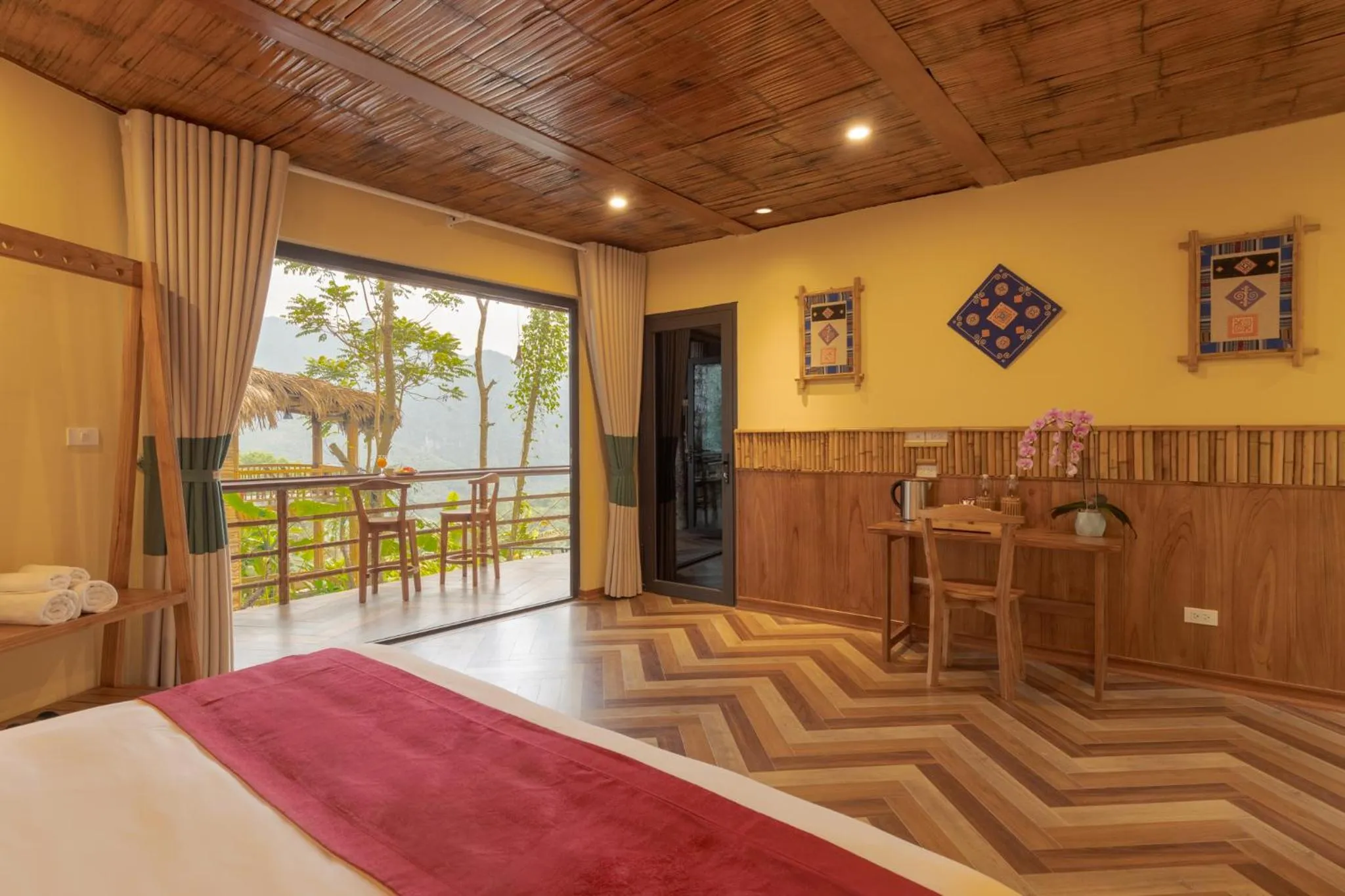 Bed in Pu Luong Natura