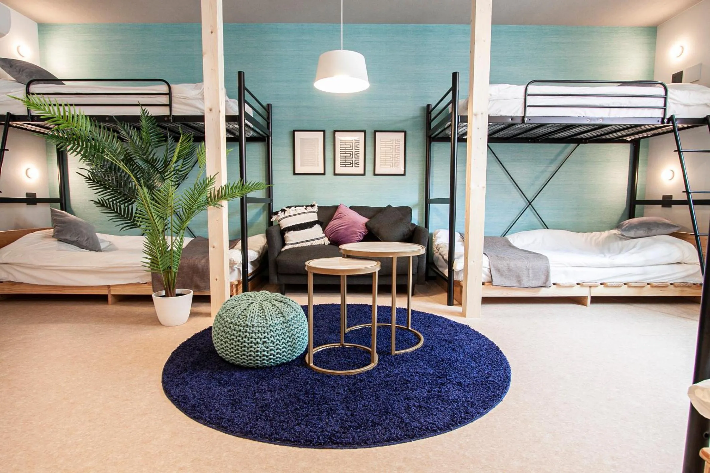 Photo of the whole room, Bed in UCHI Living stay NAKAJIMA park