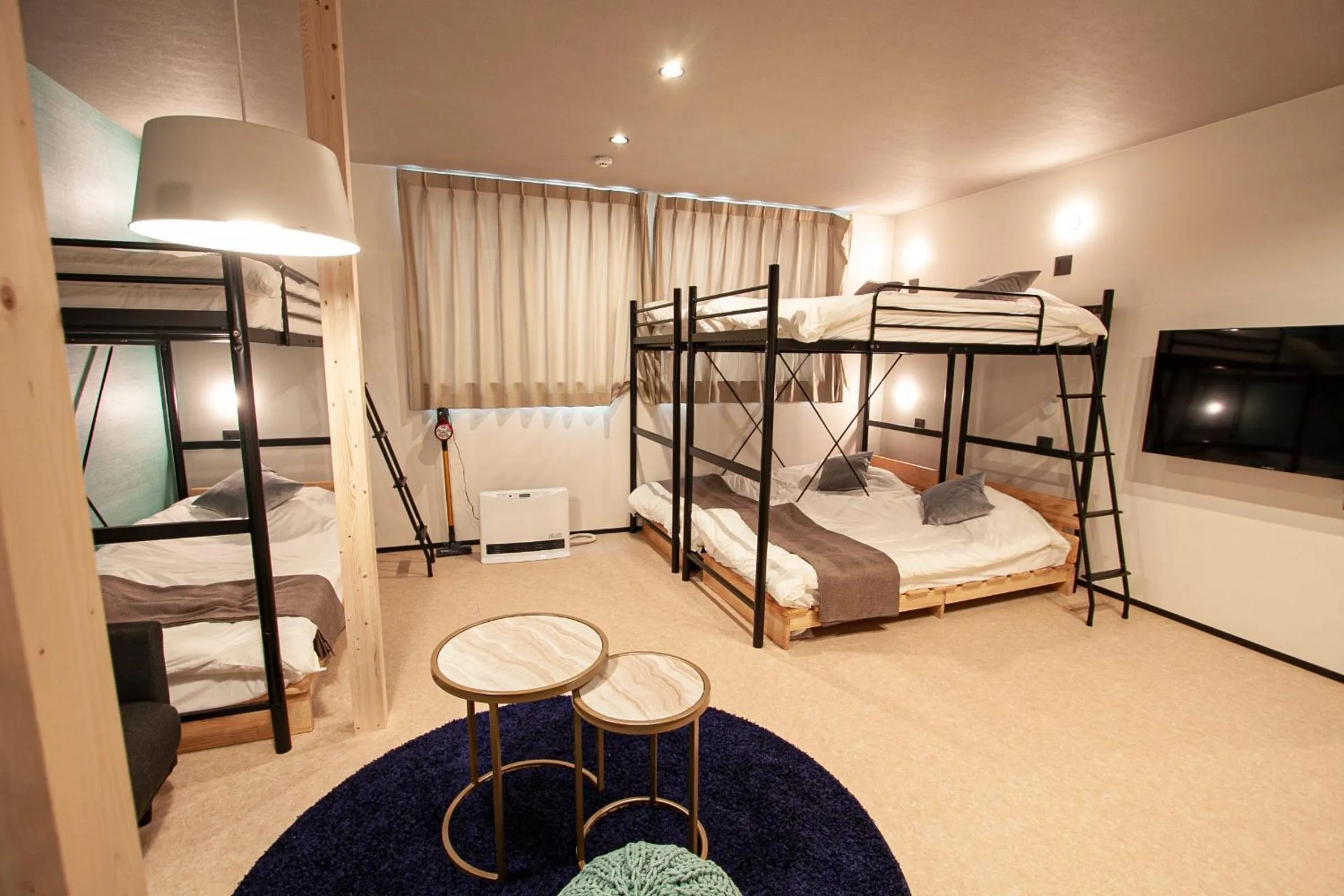 Photo of the whole room, Bed in UCHI Living stay NAKAJIMA park