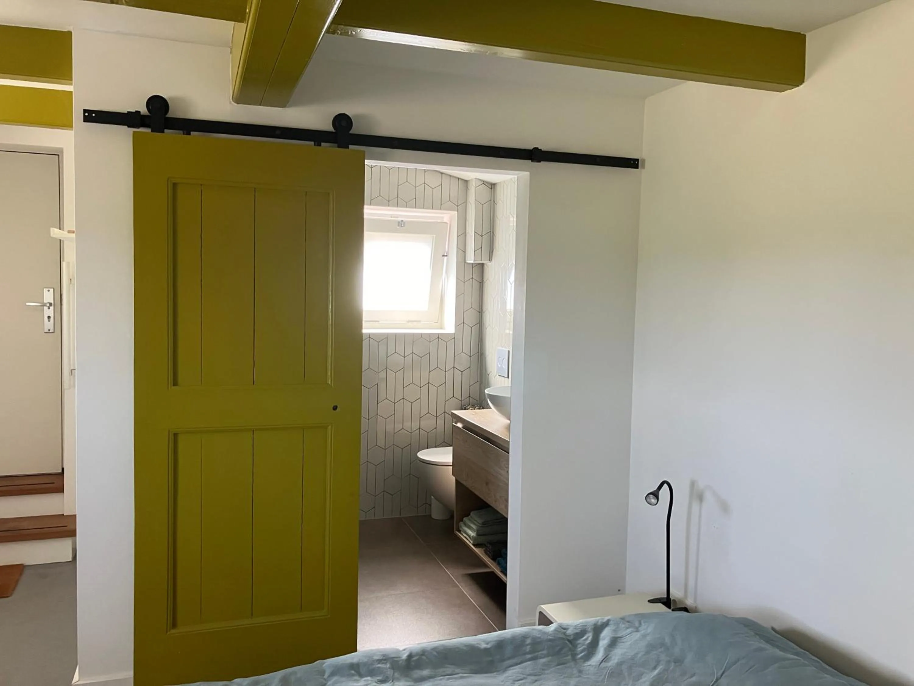 Bathroom, Bed in B&B de Bels