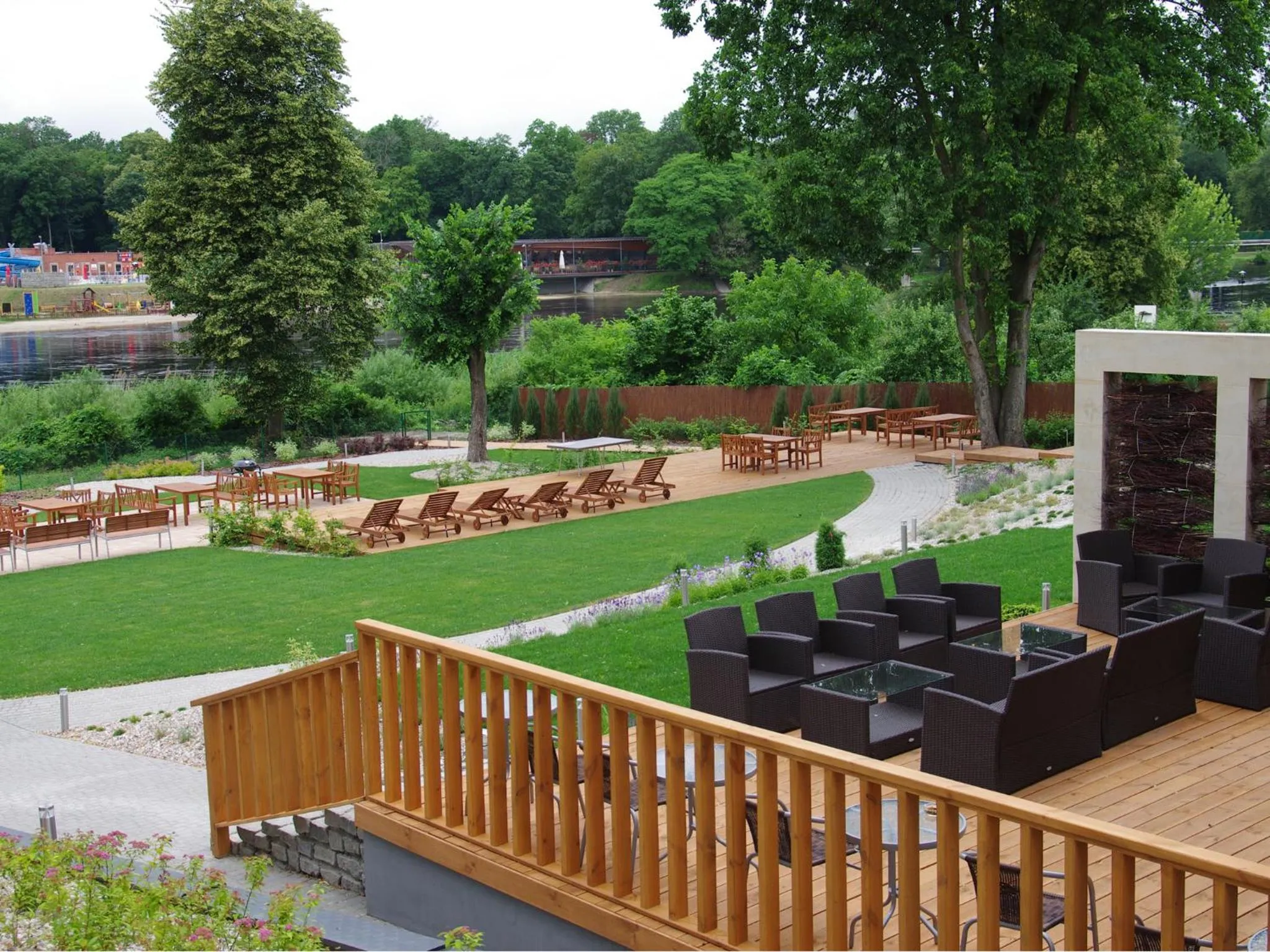 Garden in Hotel Uniejów