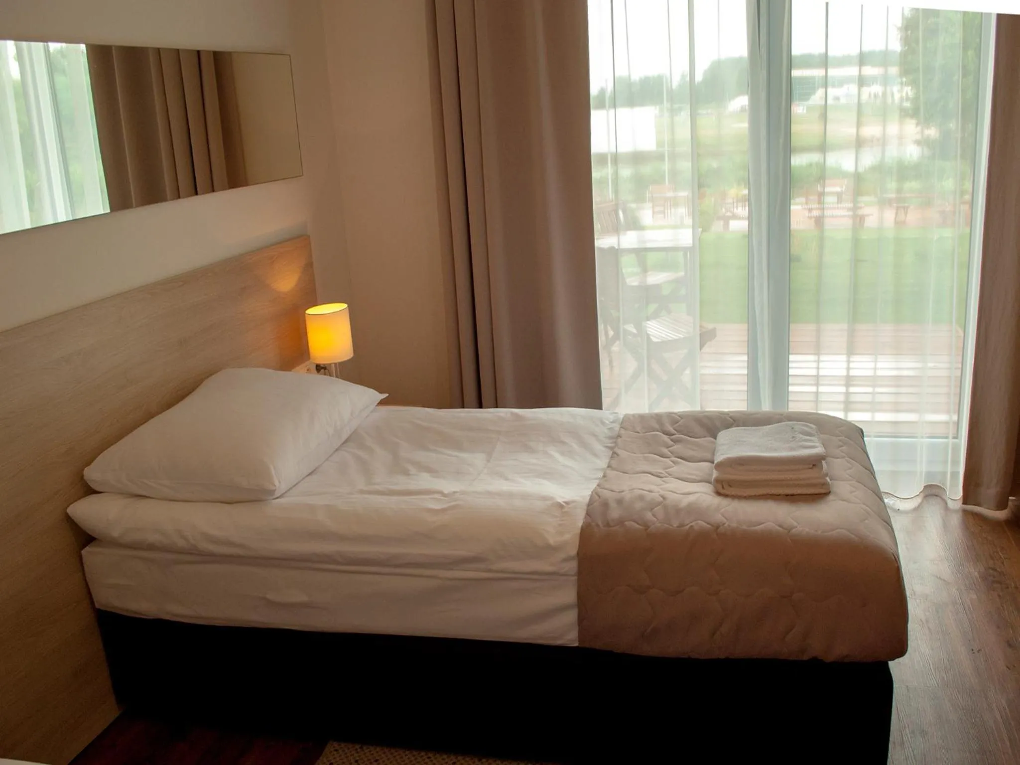 Bed in Hotel Uniejów