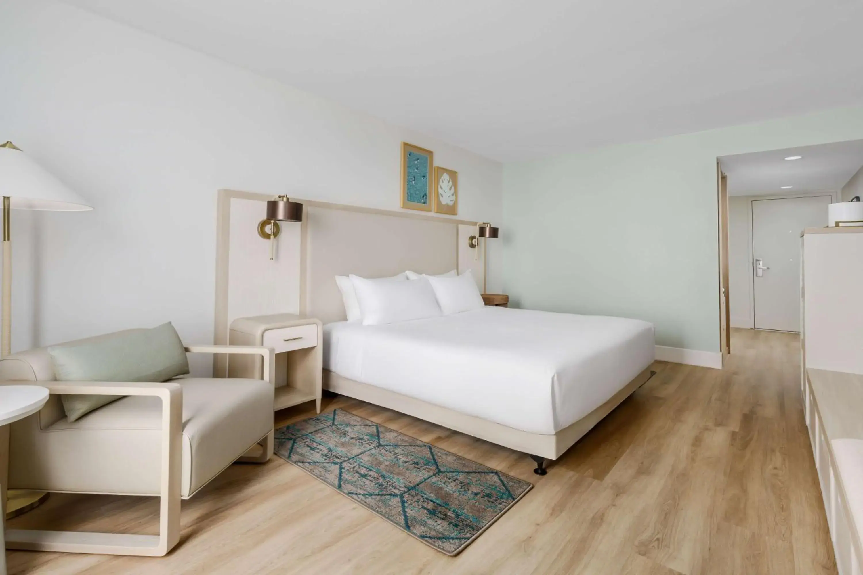 King Room with Roll-In Shower - Disability Access in Beal House Fort Walton Beach, Tapestry Collection By Hilton King Room with Roll-In Shower - Disability Access in Beal House Fort Walton Beach, Tapestry Collection By Hilton