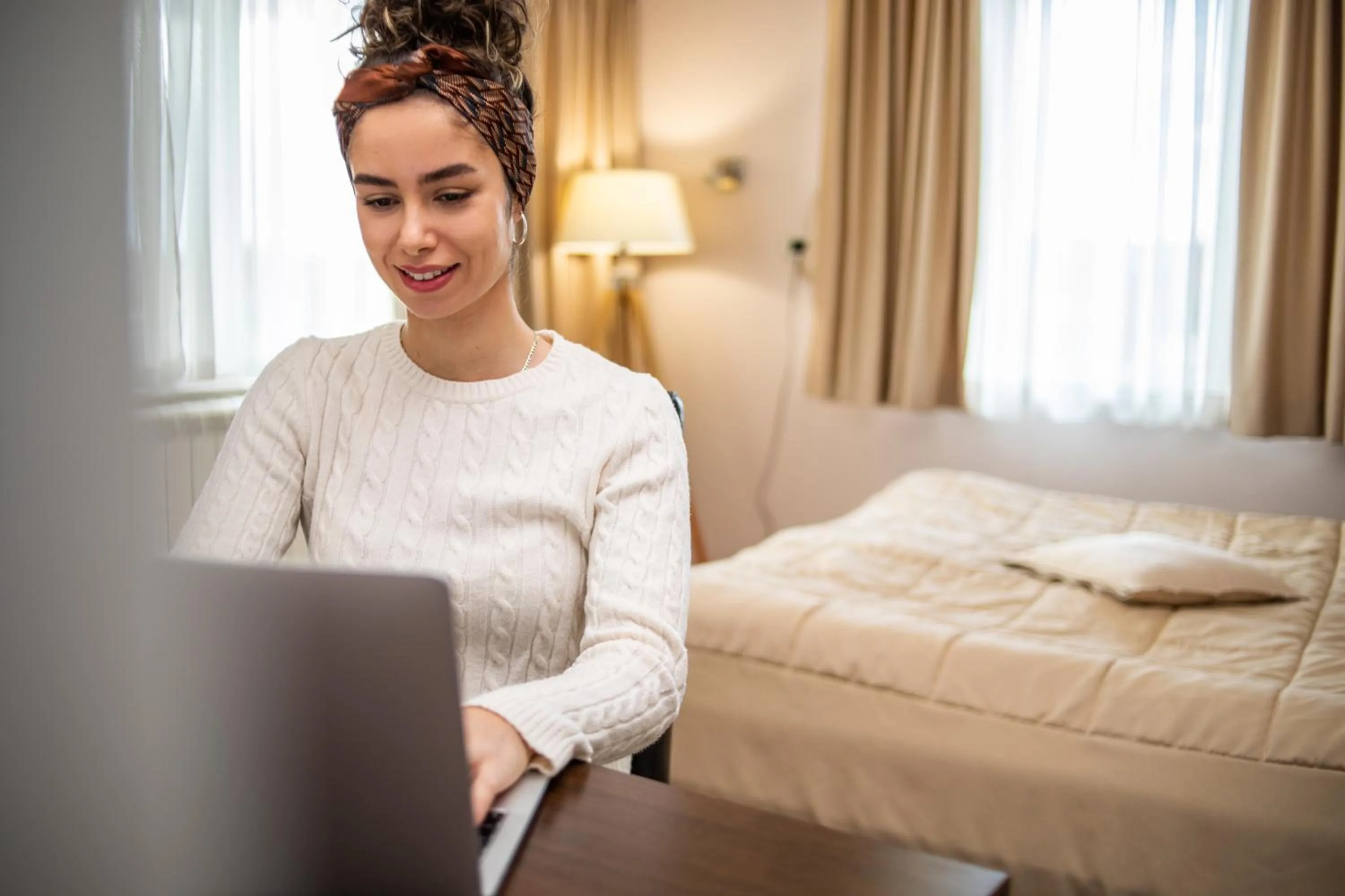 Bed in Garni Hotel 018 In